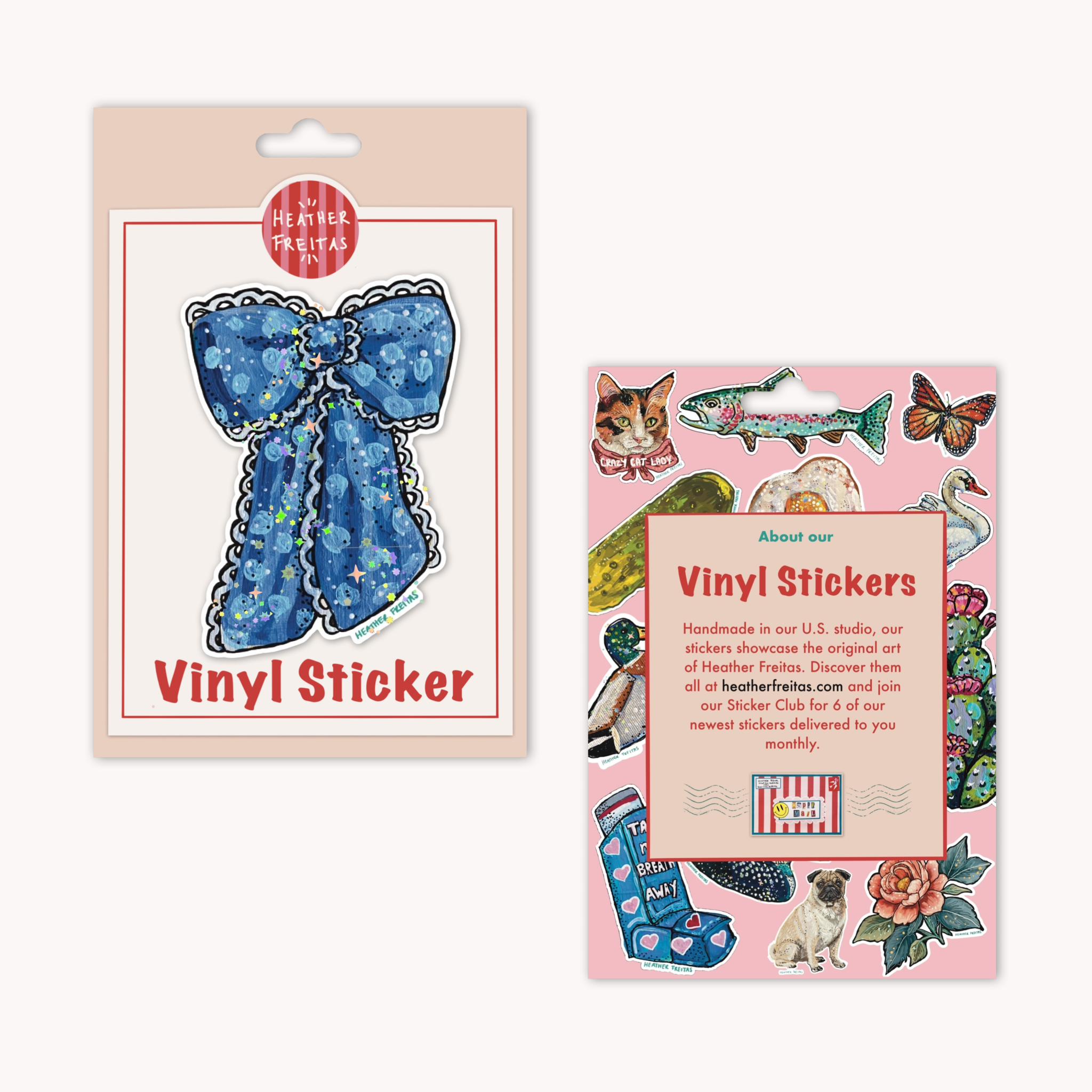 Blue Ribbon Sticker