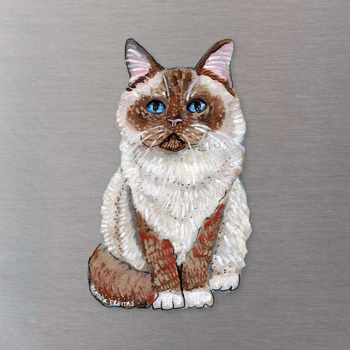 Ragdoll Cat Magnet ( Die-Cut )