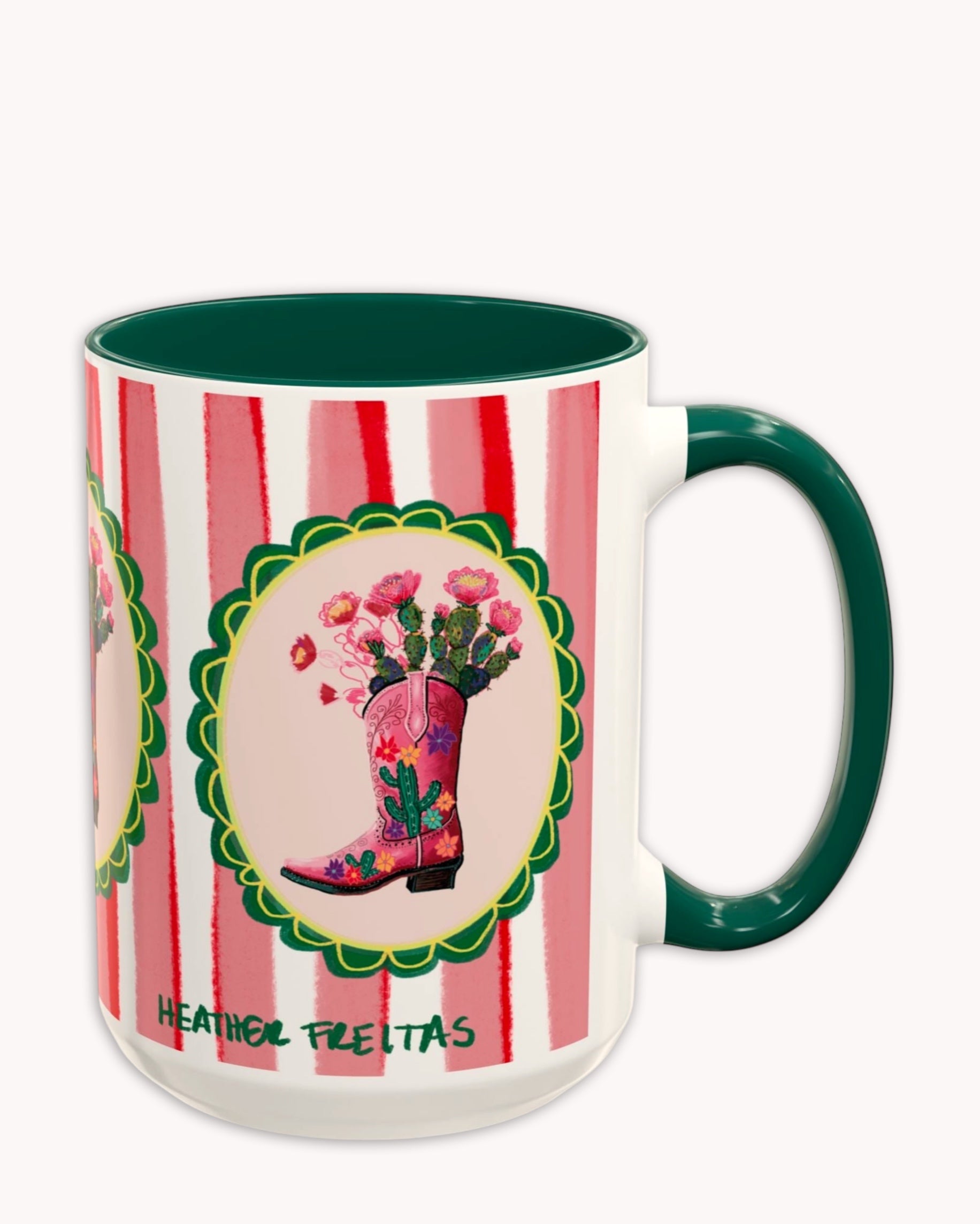 Cowgirl Boot Coffee Mug 15oz