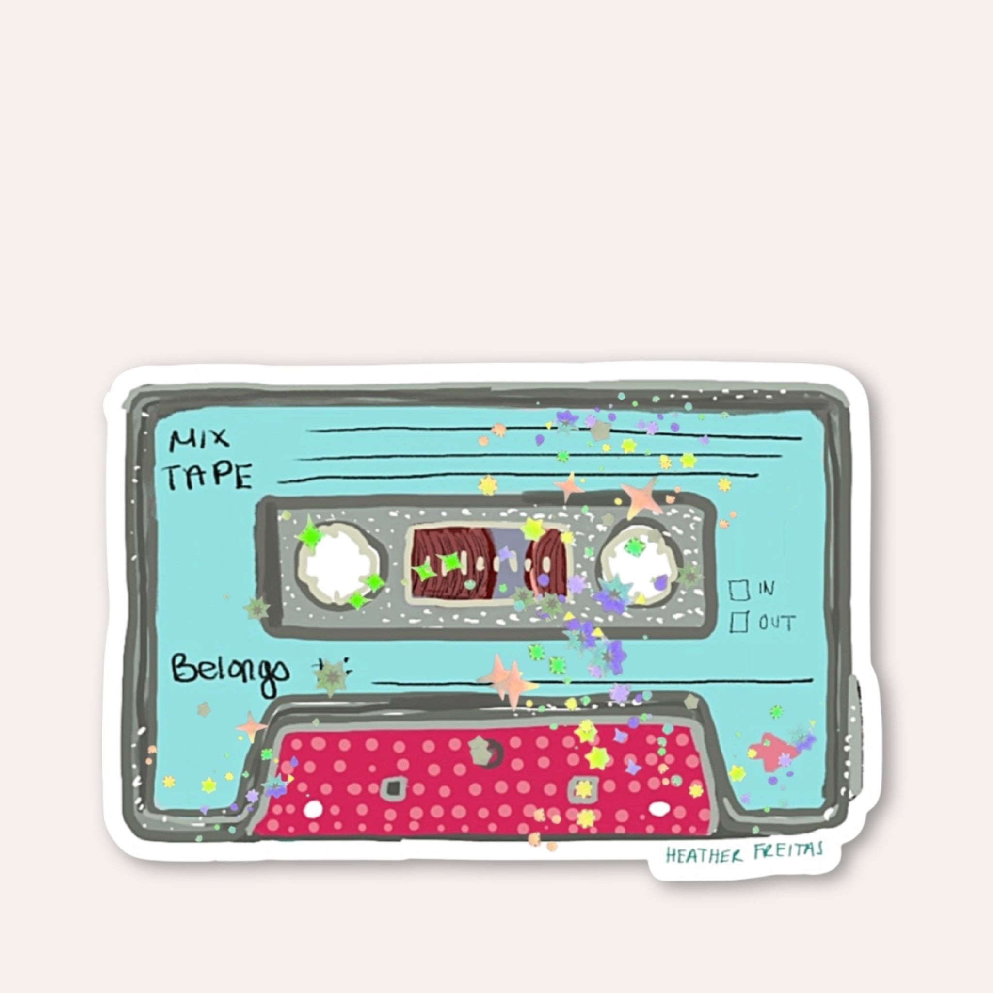 Teal Mixtape Sticker