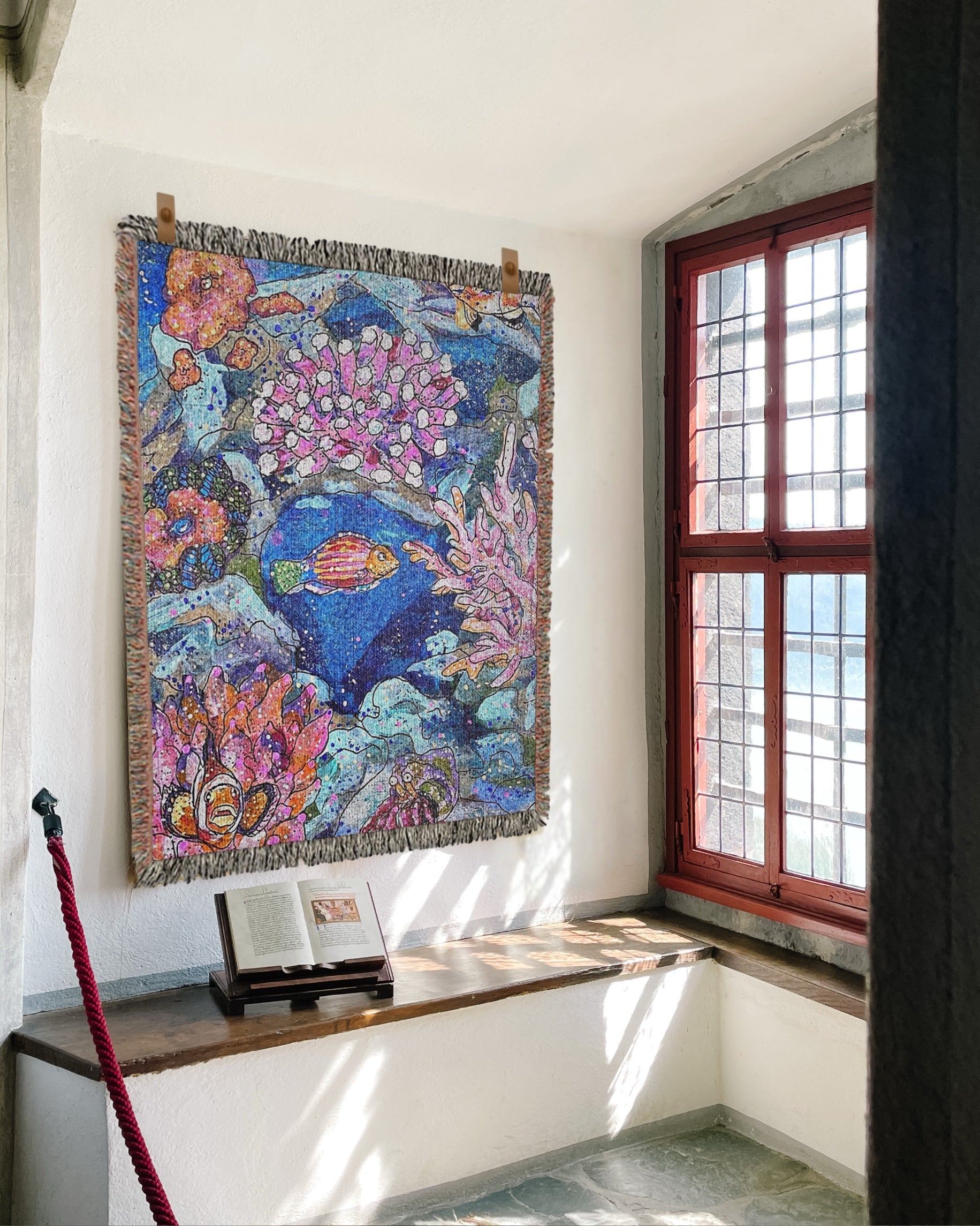 A Saltwater Story Woven Blanket