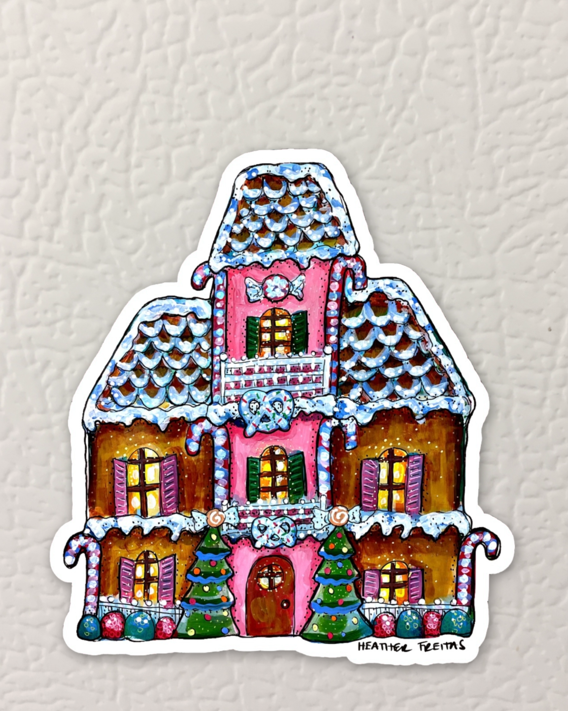 Gingerbread House Magnet ( Die-Cut )