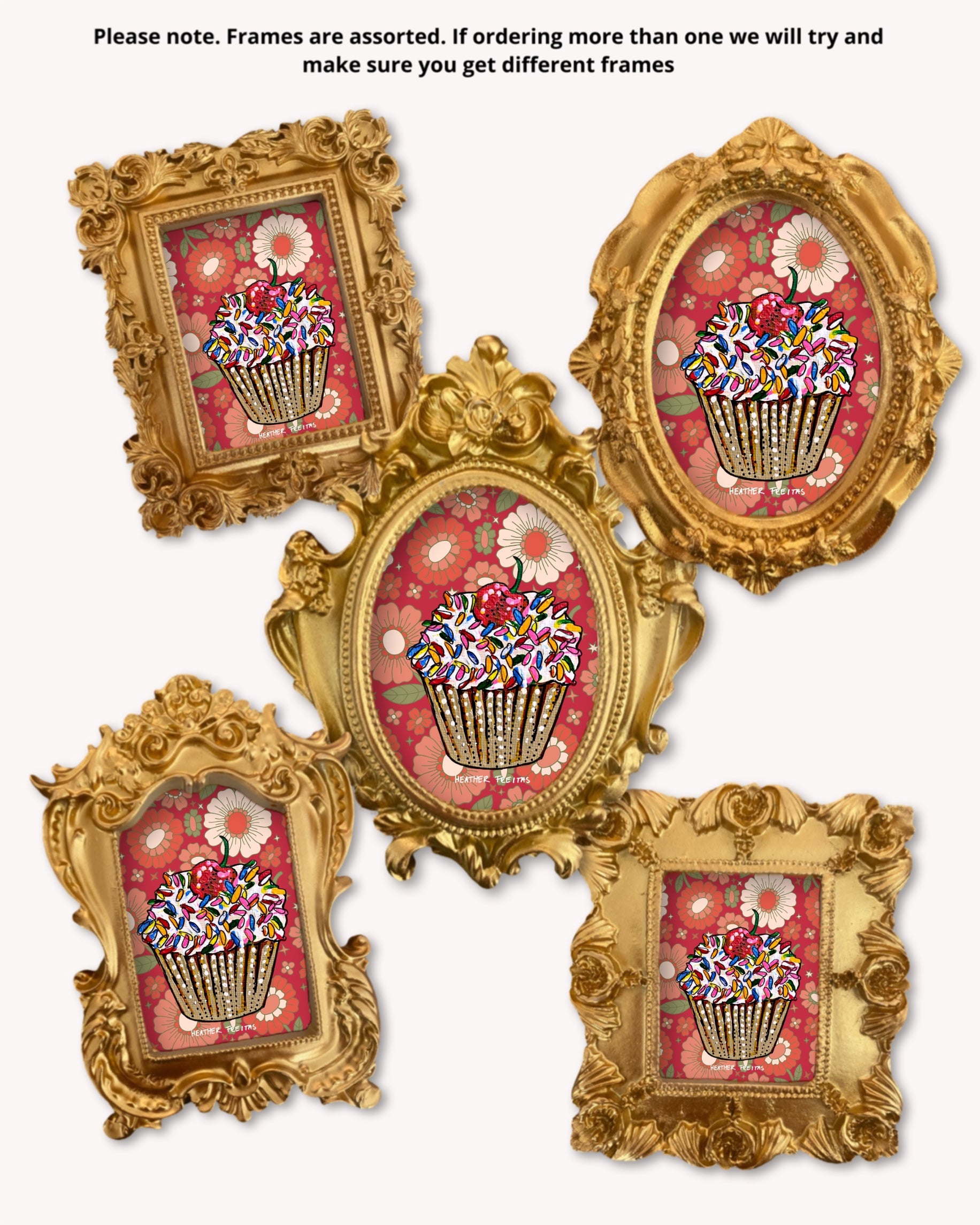 Cupcake - Mini framed print