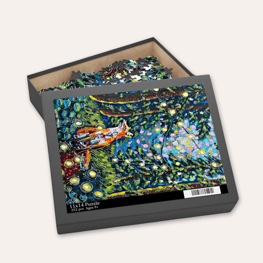Moody Forest Fox Puzzle ( 120 - 500 Piece )