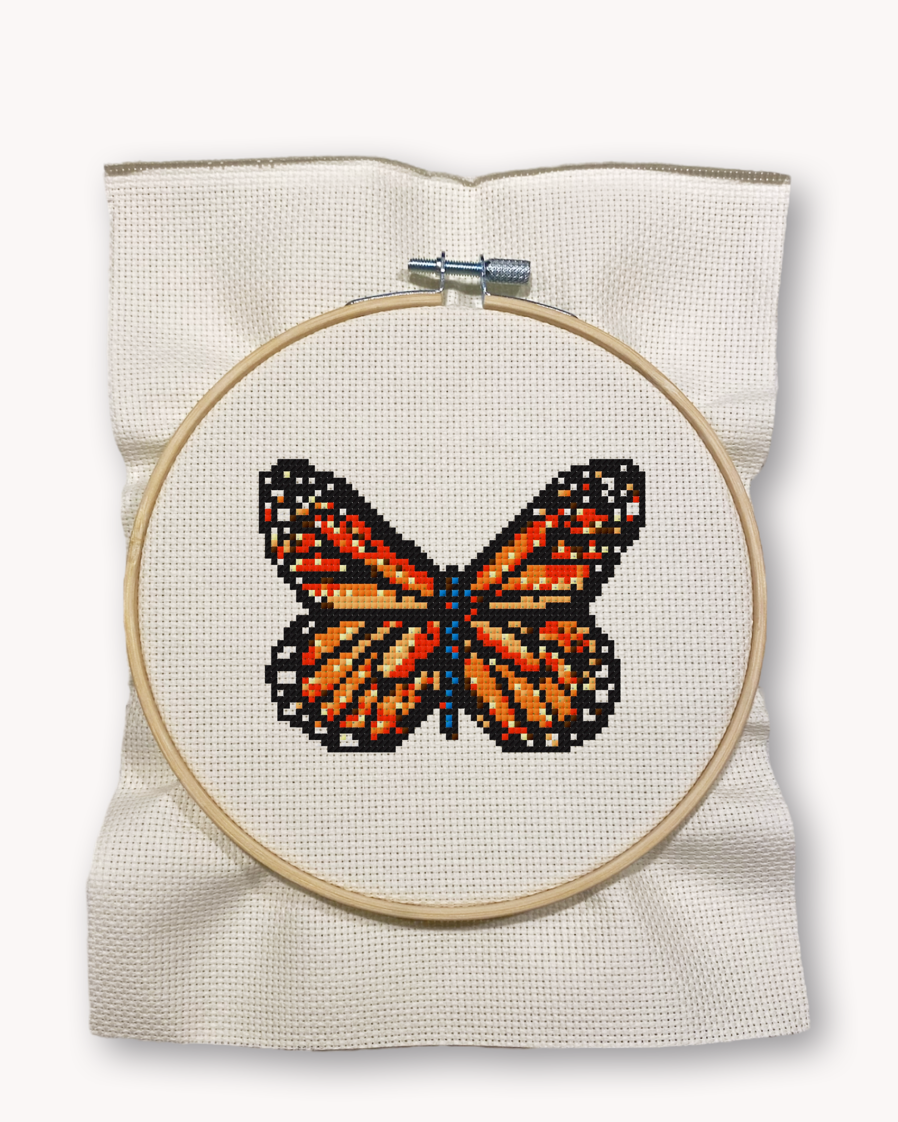 Monarch Cross Stitch Kit ( M 4 inch )