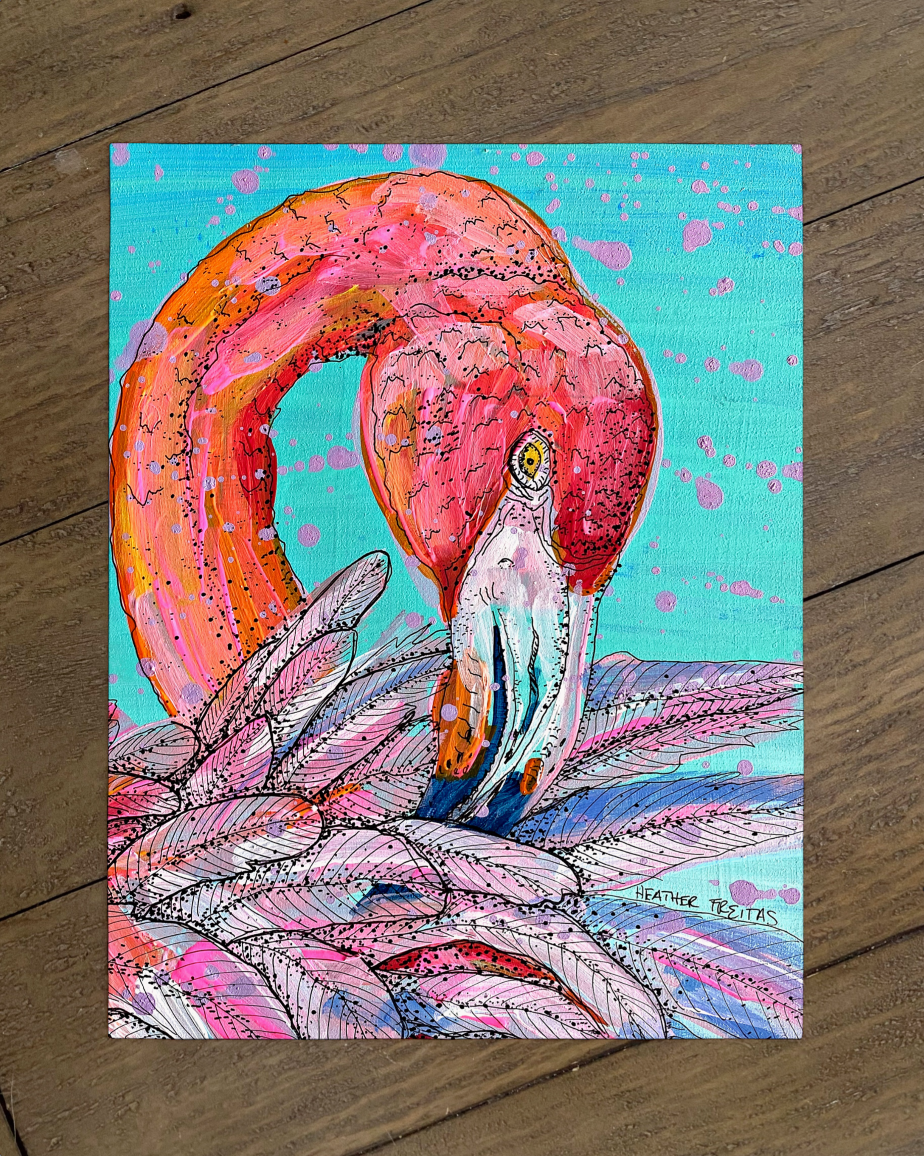 Garnet Flamingo - Economy Print