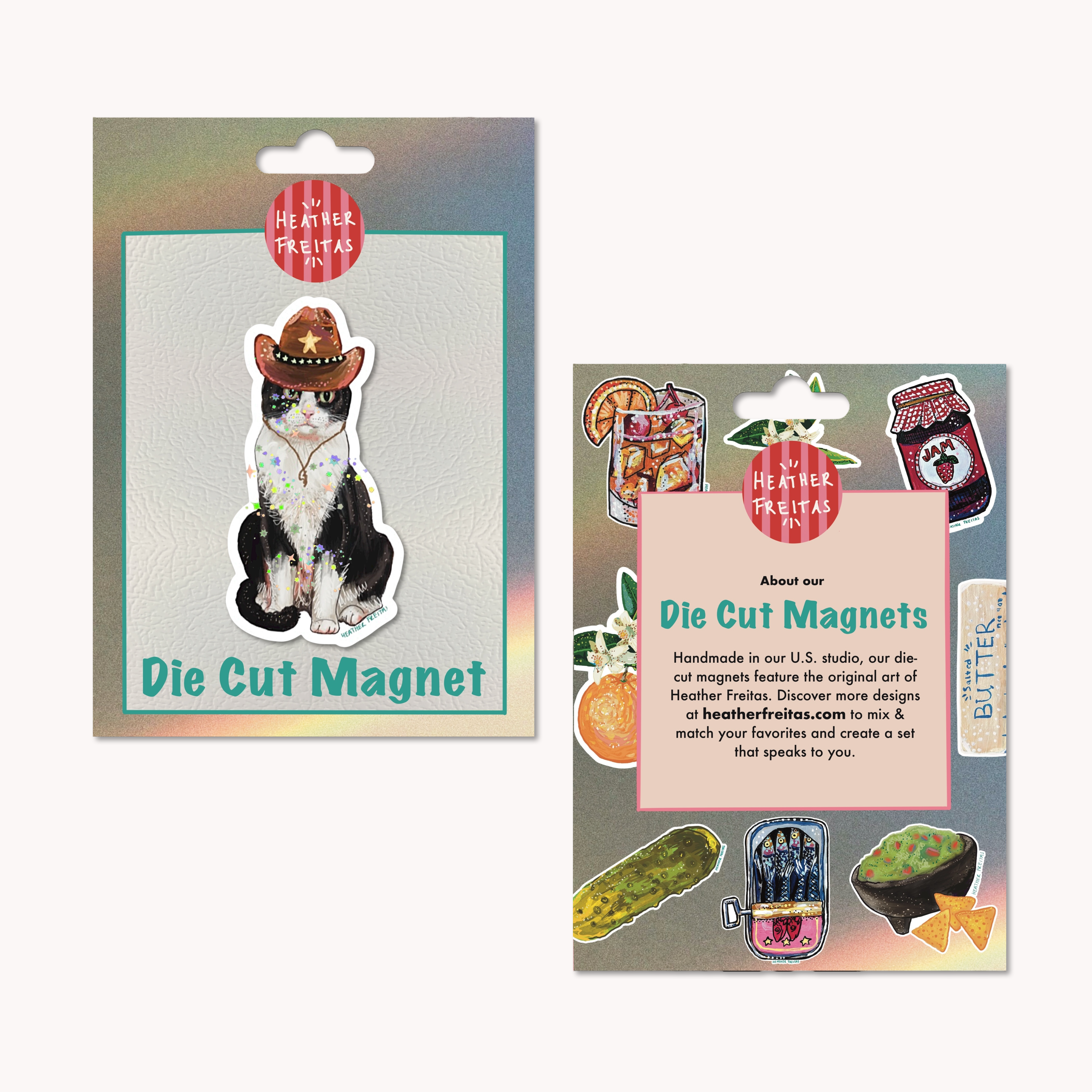 Cowboy Cat Magnet ( Die-Cut )