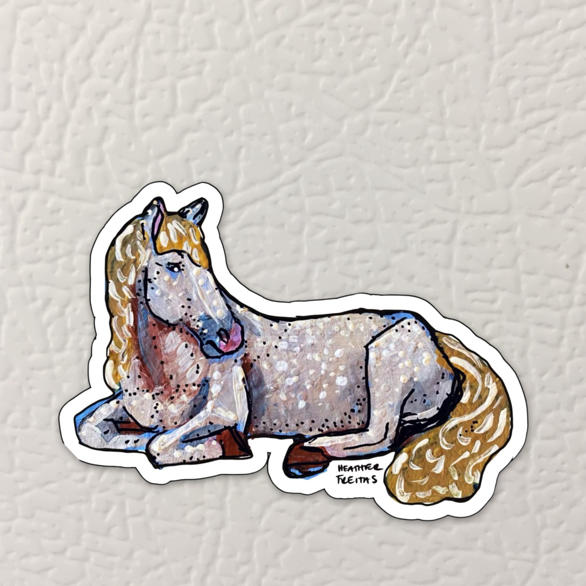 Resting Horse Magnet ( Die-Cut )