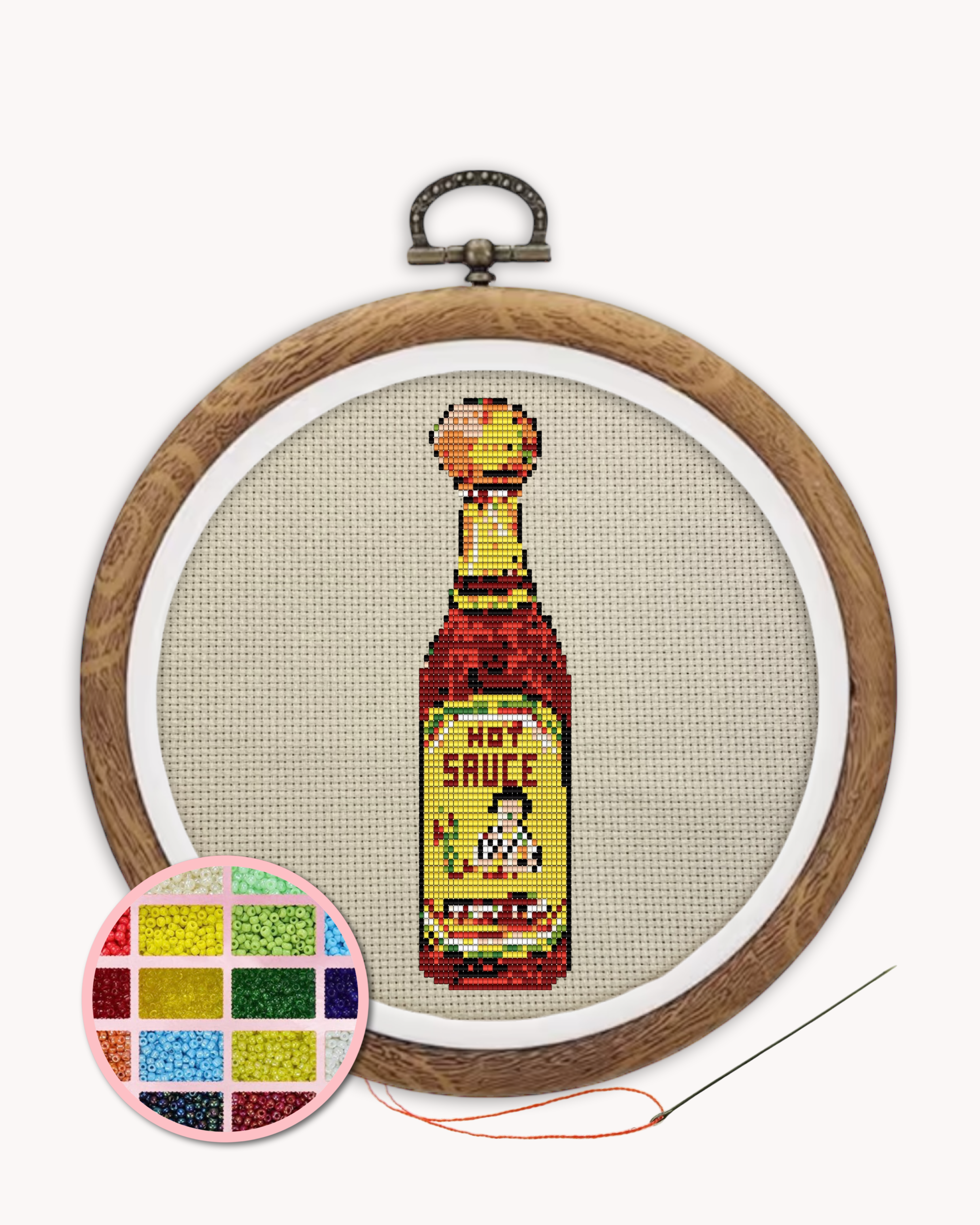 Hot Sauce Beaded Art Kit ( XL 6 inch )
