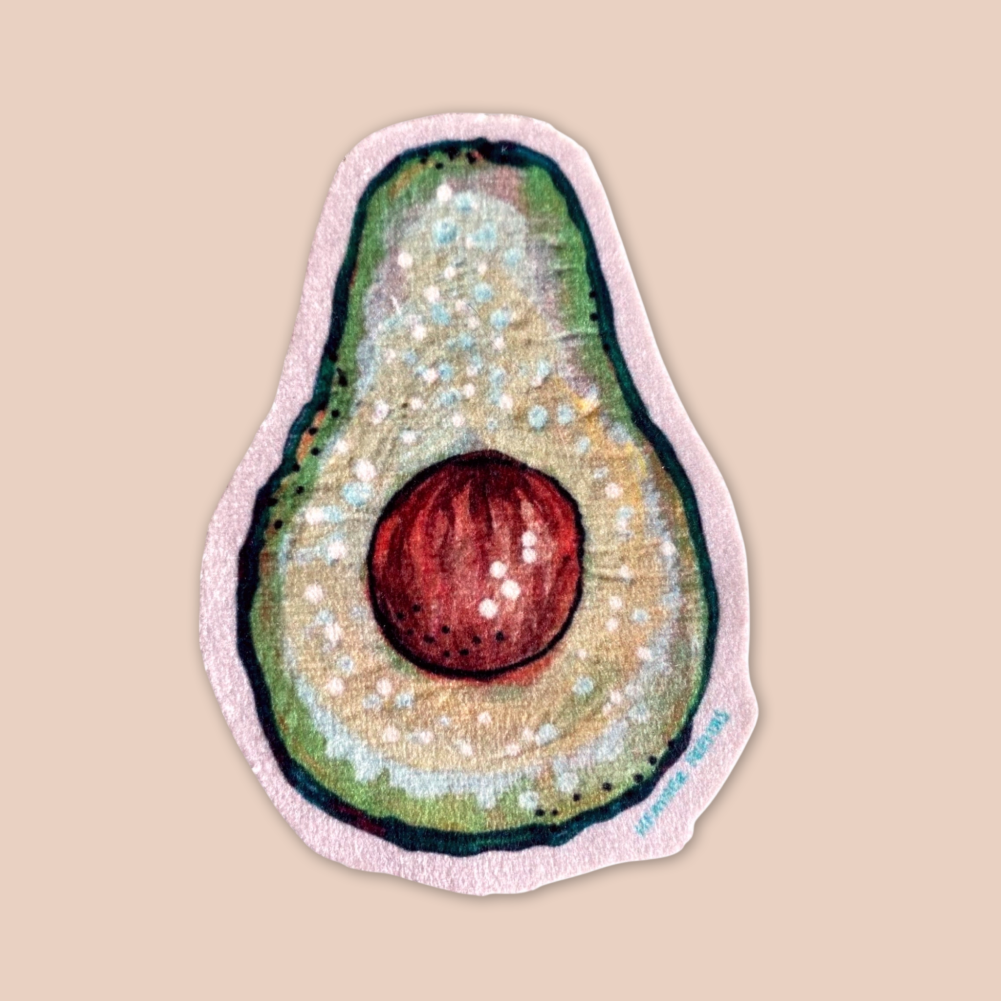 Avocado - Sew On Velveteen Patch