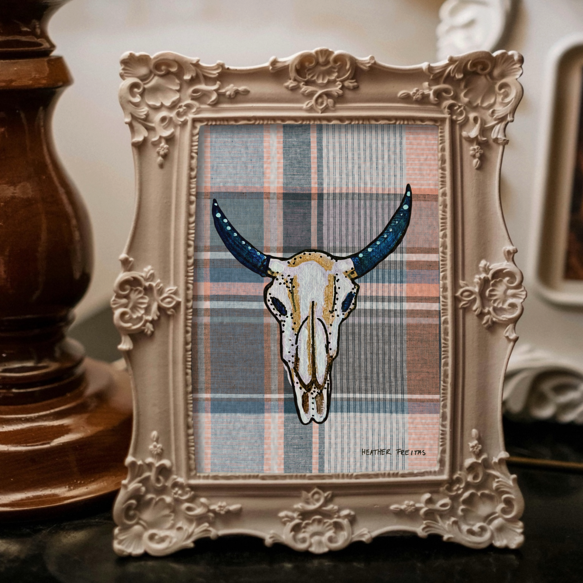 Cow Skull Mini Fine Art Print