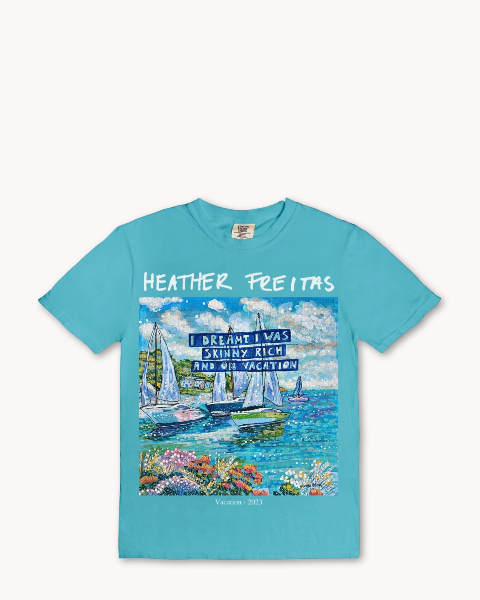 Skinny, Rich & On Vacation Comfort Colors Tee 1717