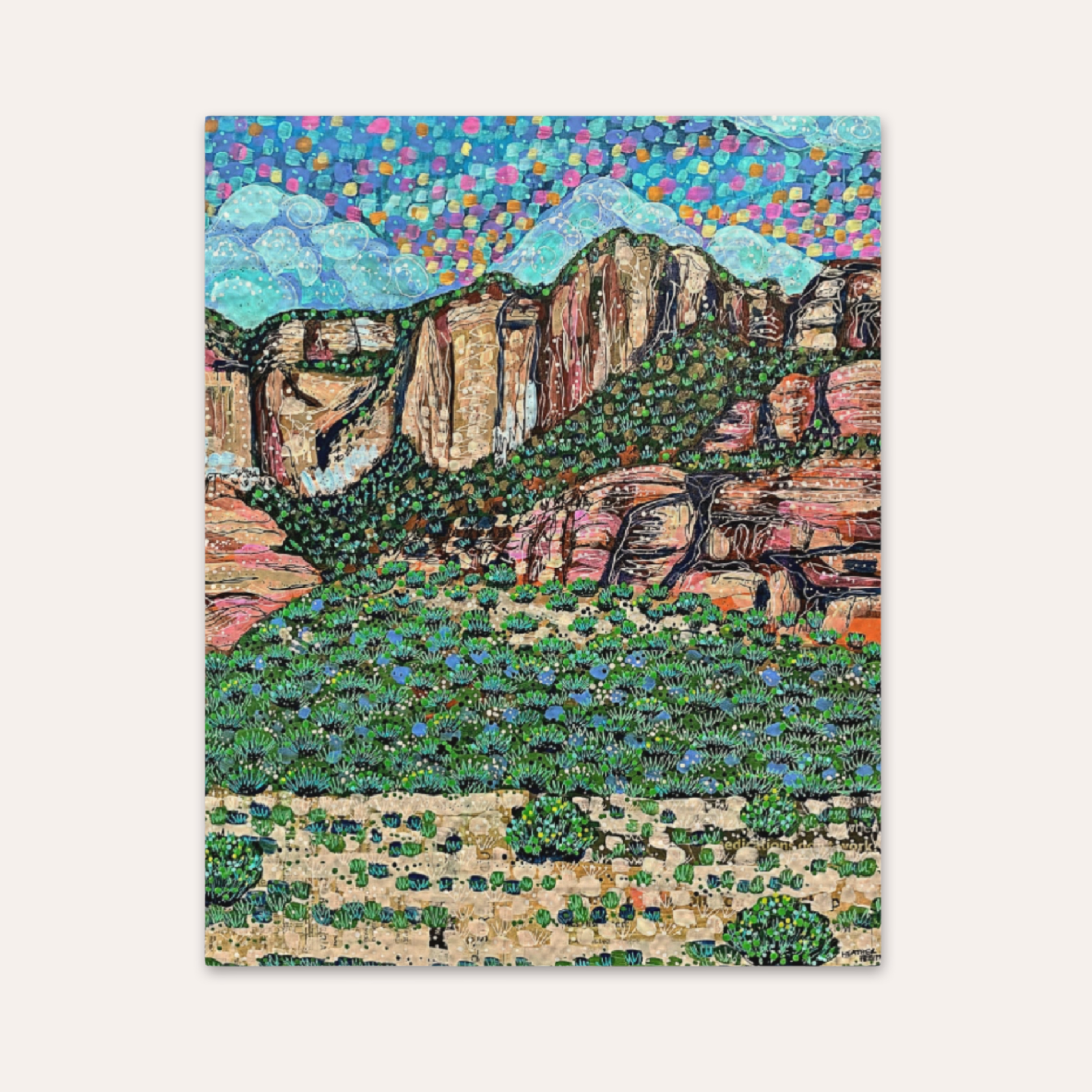 Evergreen Sandstone Fine Art Print