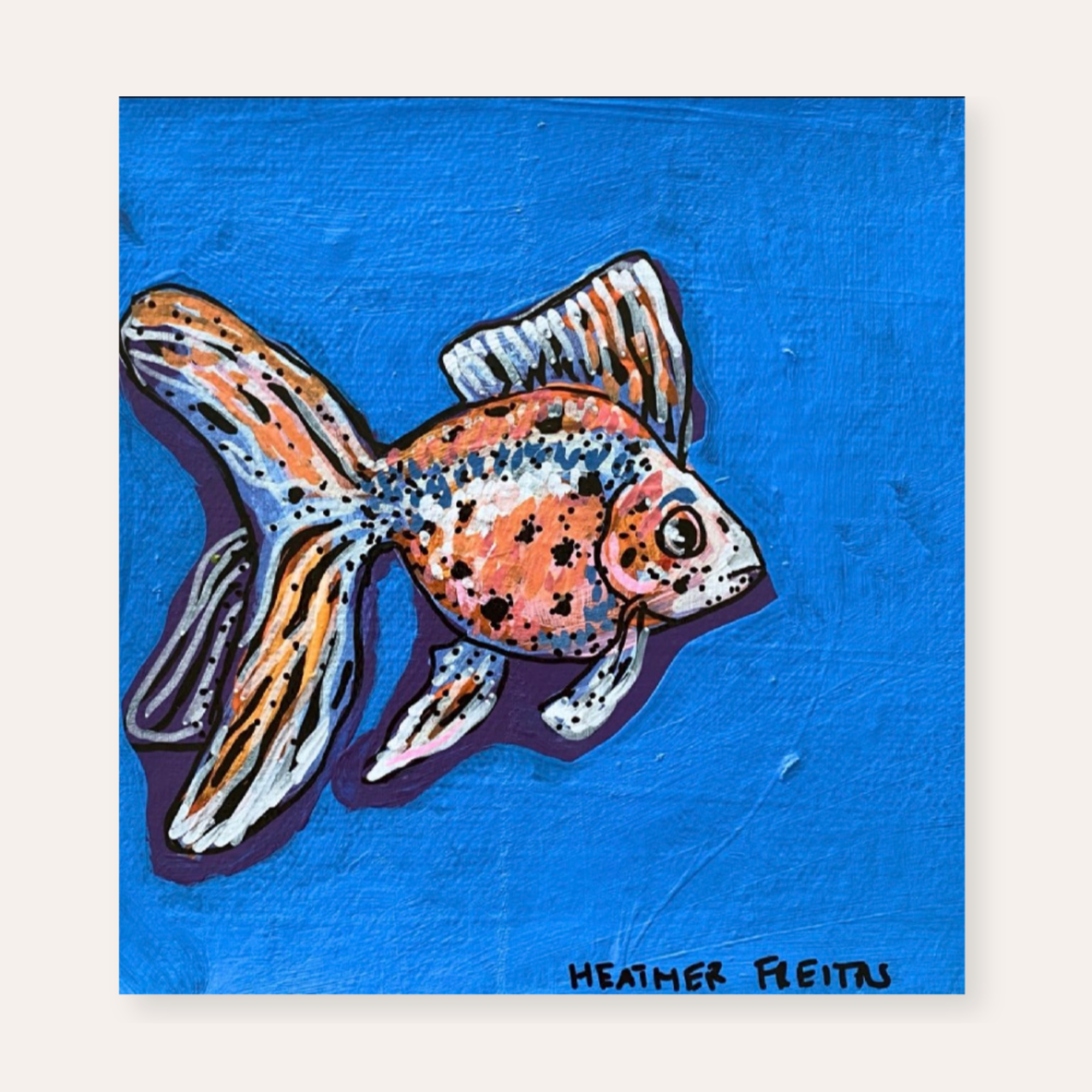 Calico Goldfish ( original painting )