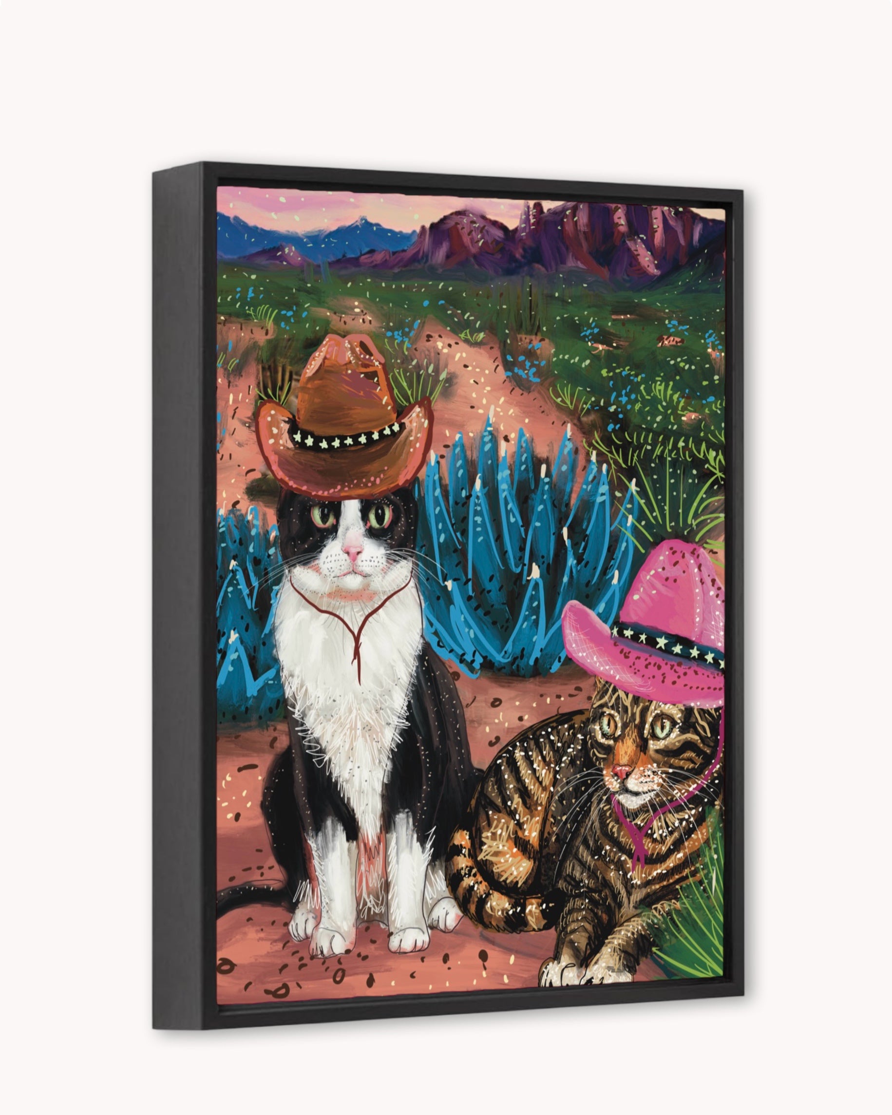 Cowboy Cats Print