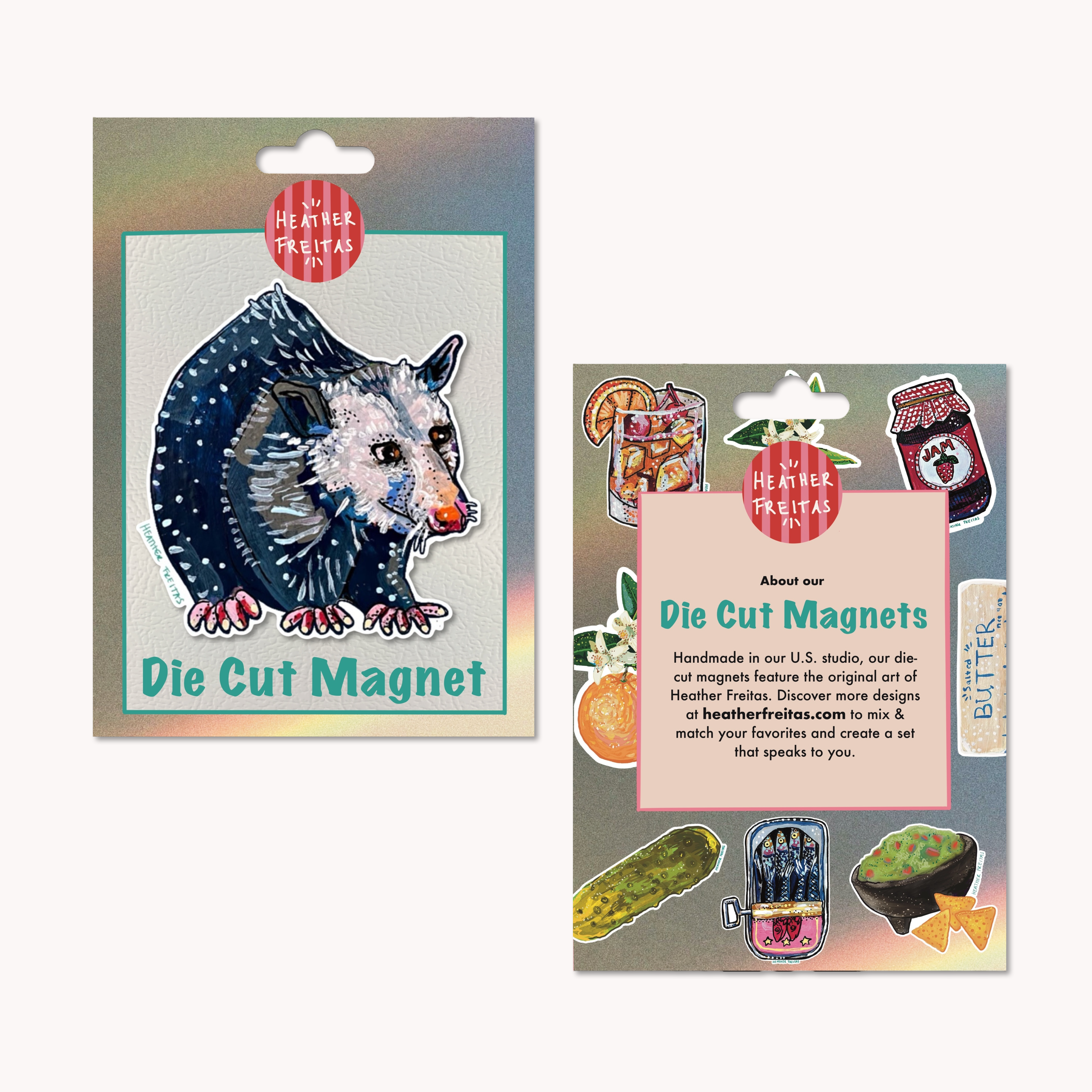 Opossum Magnet ( Die-Cut )