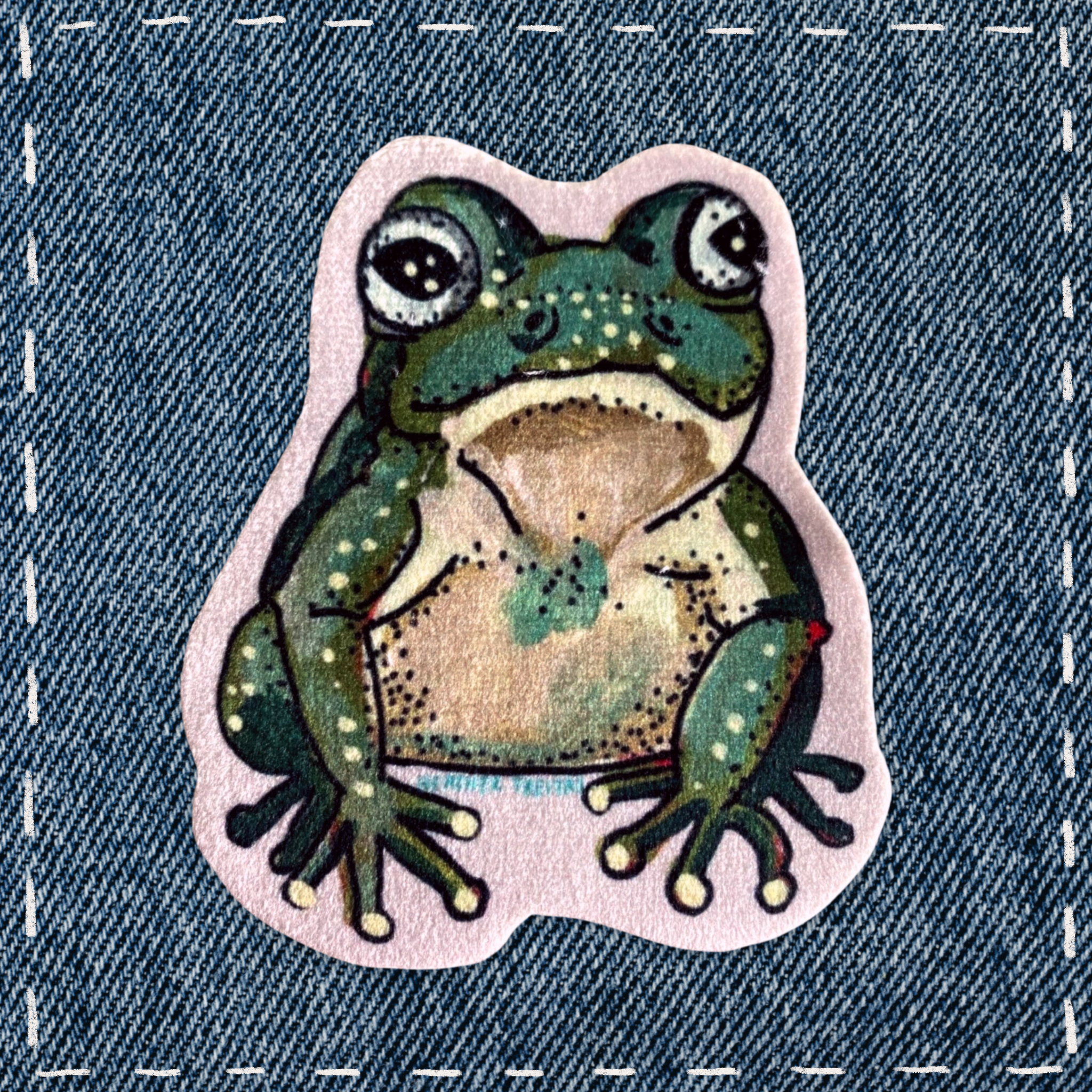 Frog - Sew On Velveteen Patch