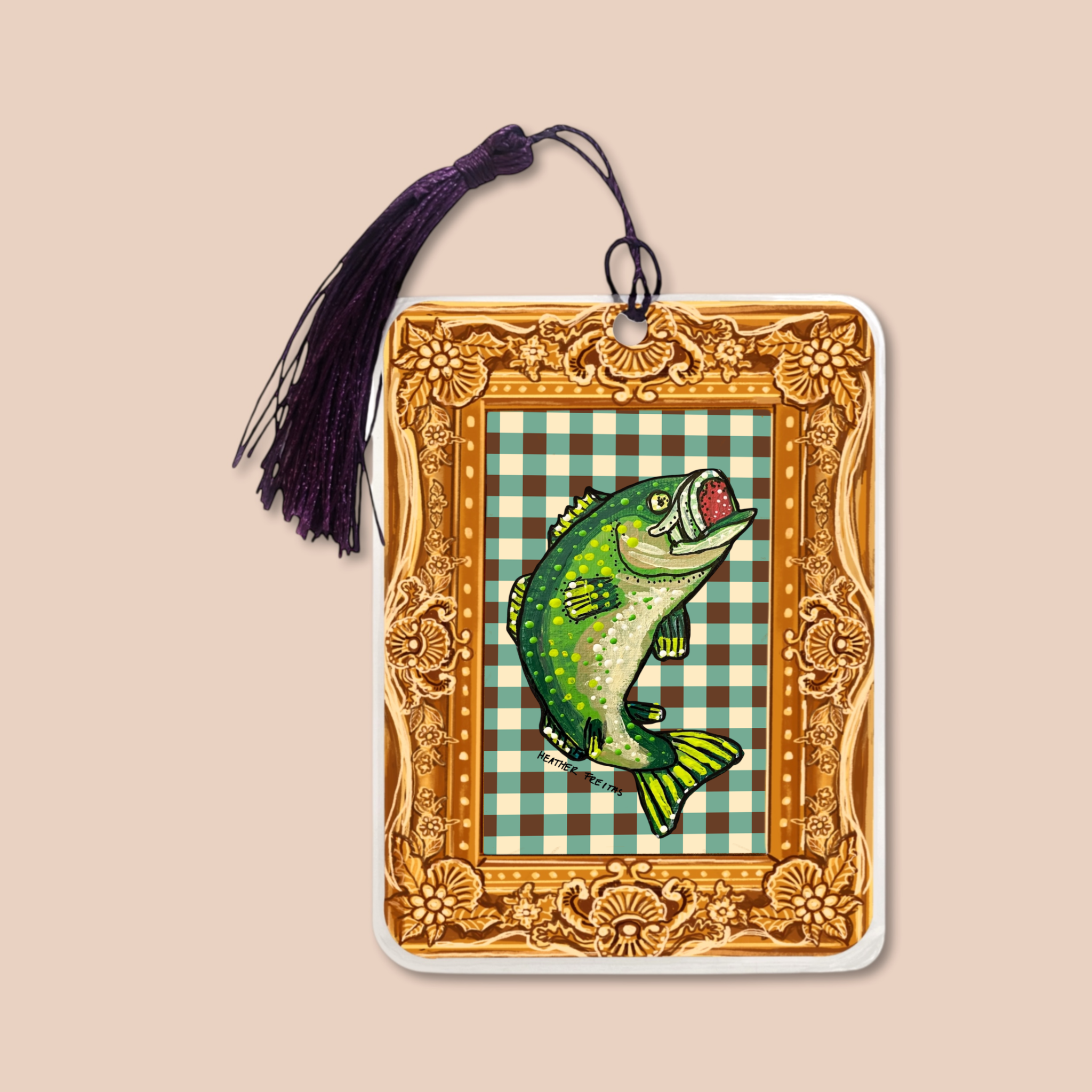 Bass Fine Art Painting Bookmark