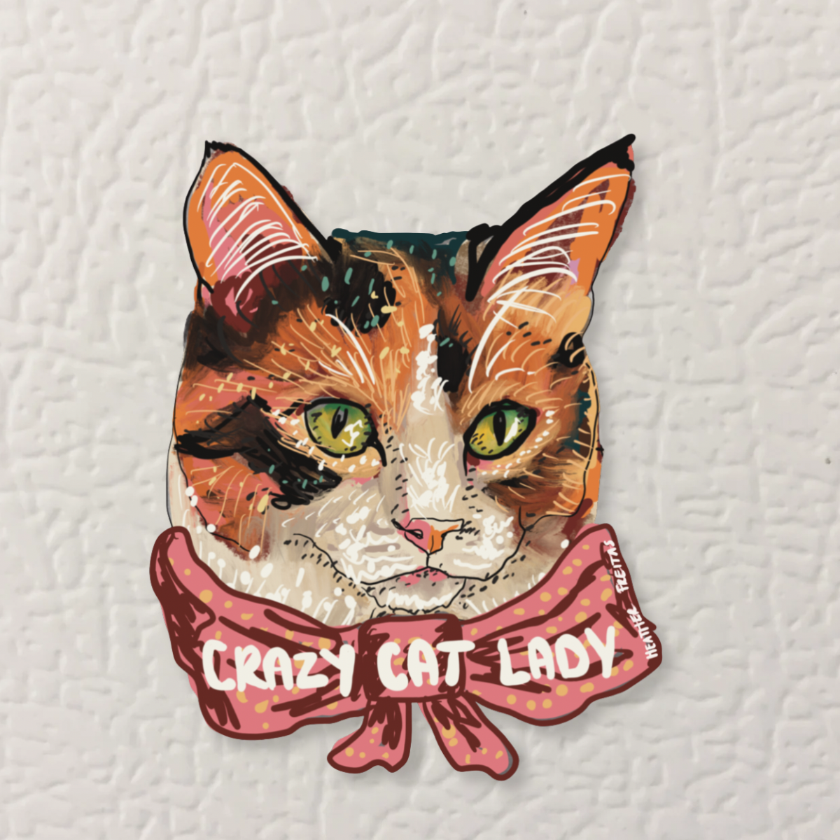 Crazy Cat Lady Magnet ( Die-Cut )