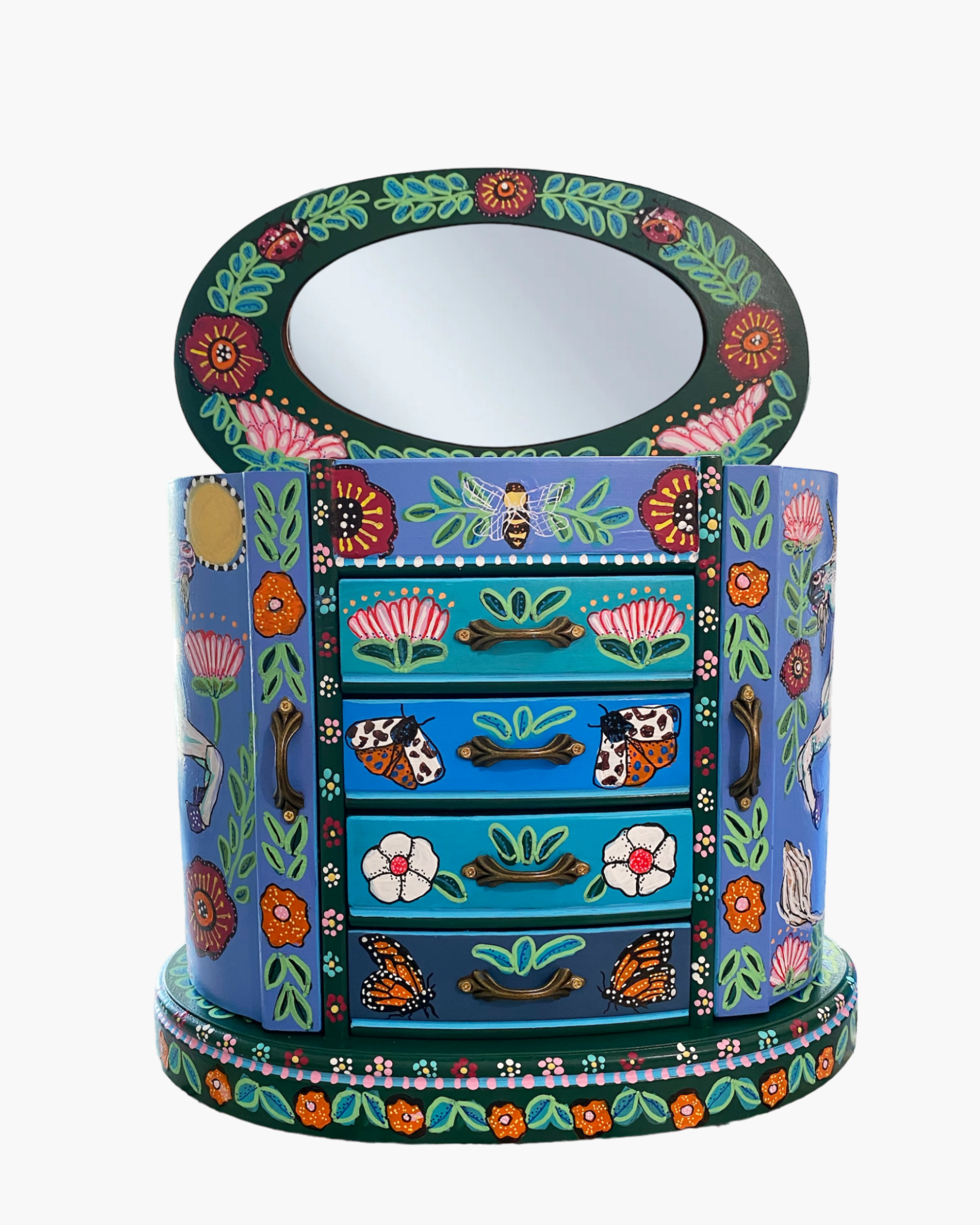 Secret Garden & Unicorns Jewelry Box