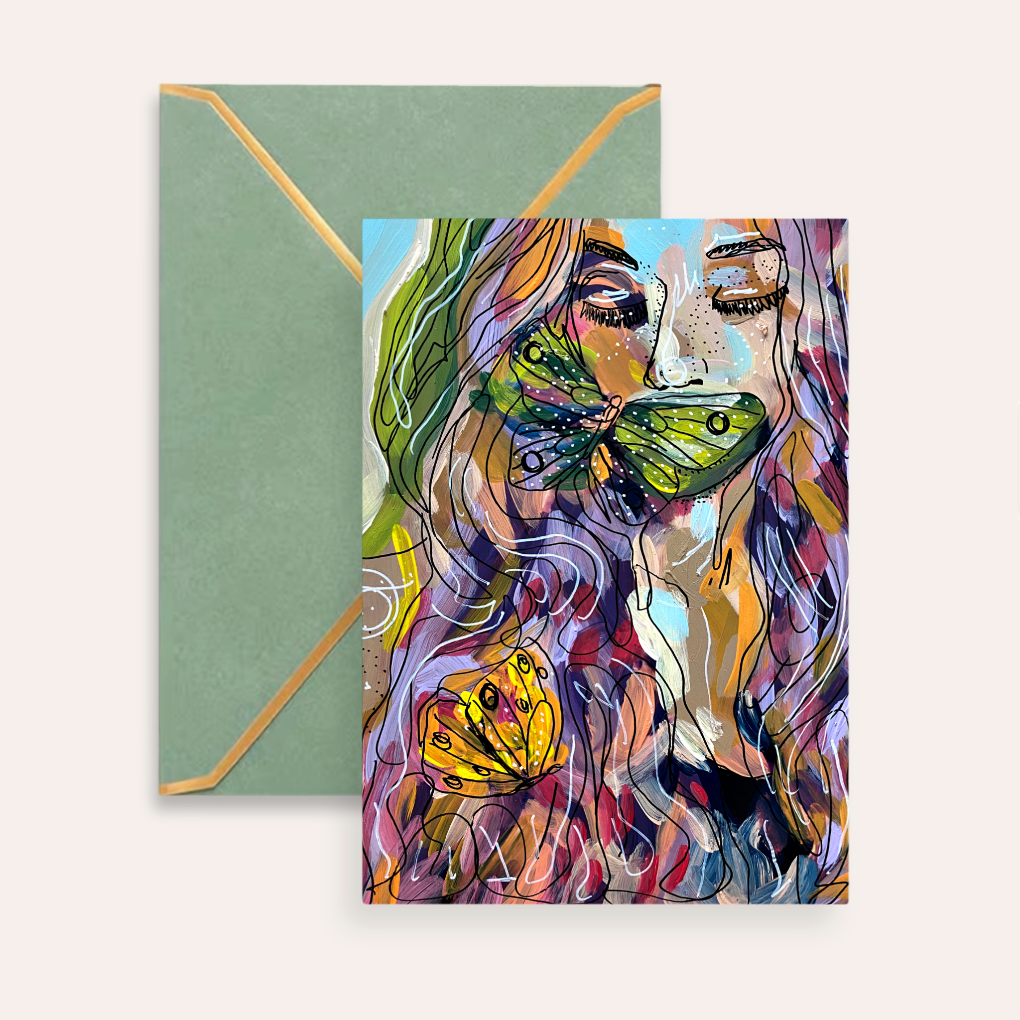 Viral Fine Art Greeting Card