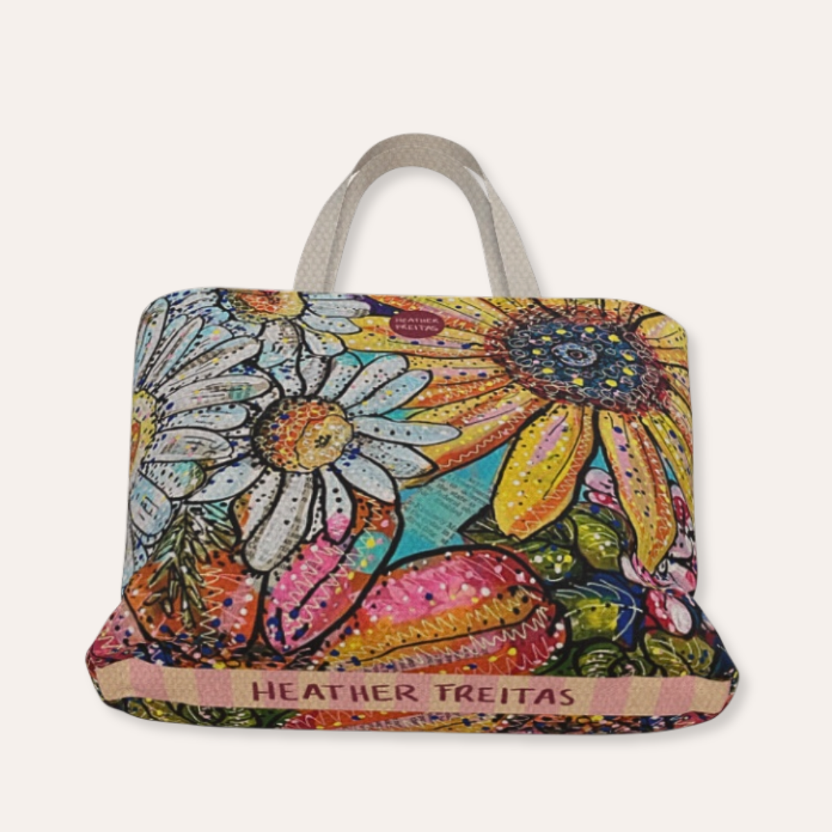 Flower Power Red Edition Oversized Tote