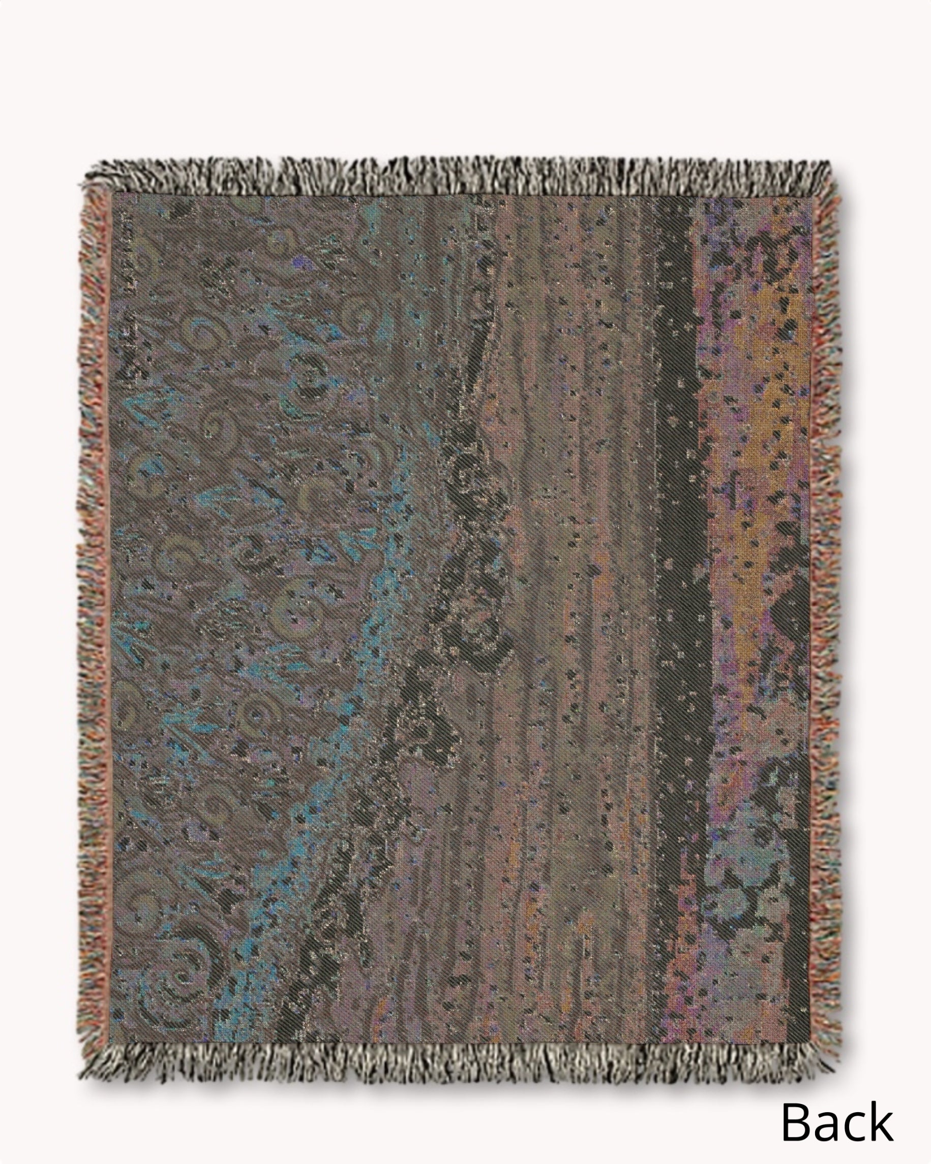 Cotton Candy Tides Woven Blanket Tapestry