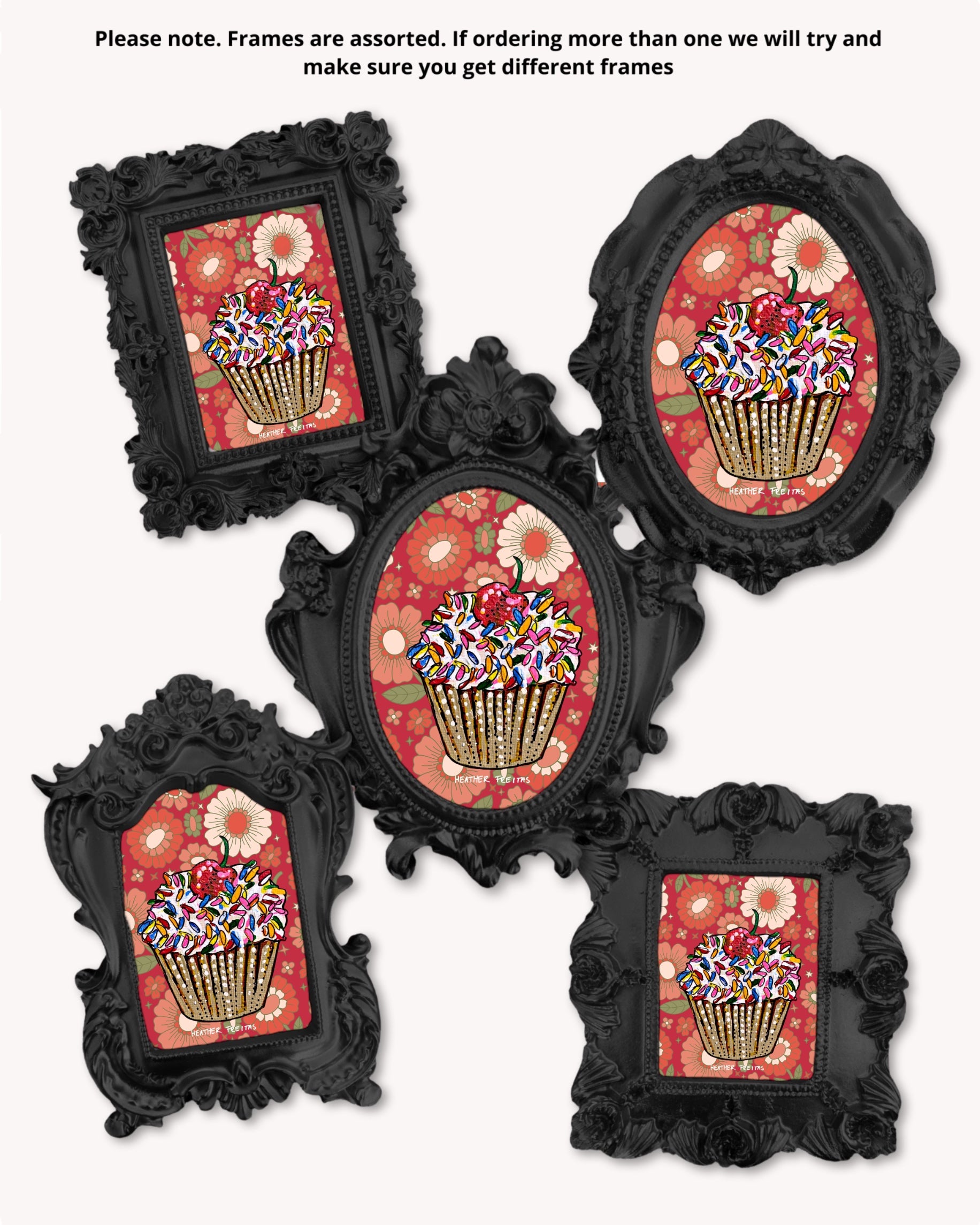 Cupcake - Mini framed print