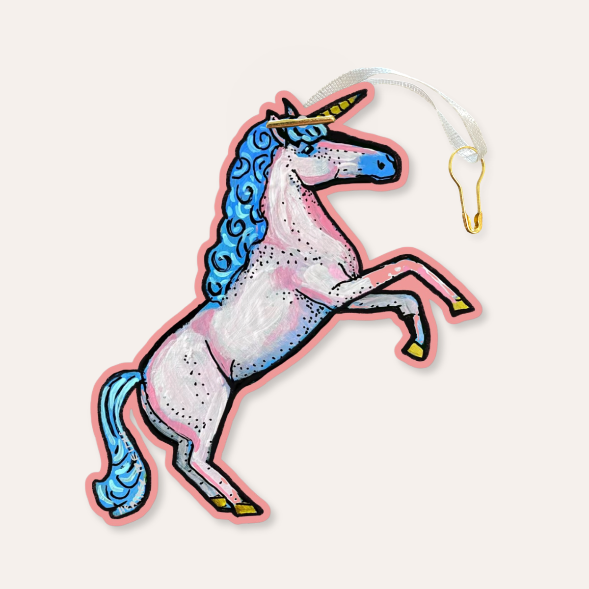Pink Unicorn Gift Tag