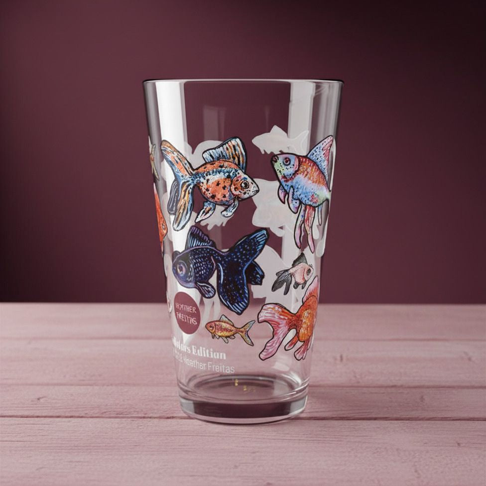 Goldfish 16oz Collectors Glass