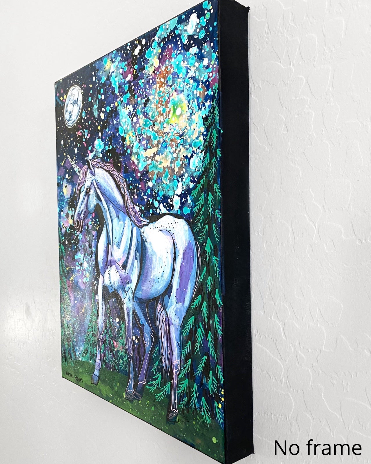 Spiral Galaxy Unicorn ( Original Painting )