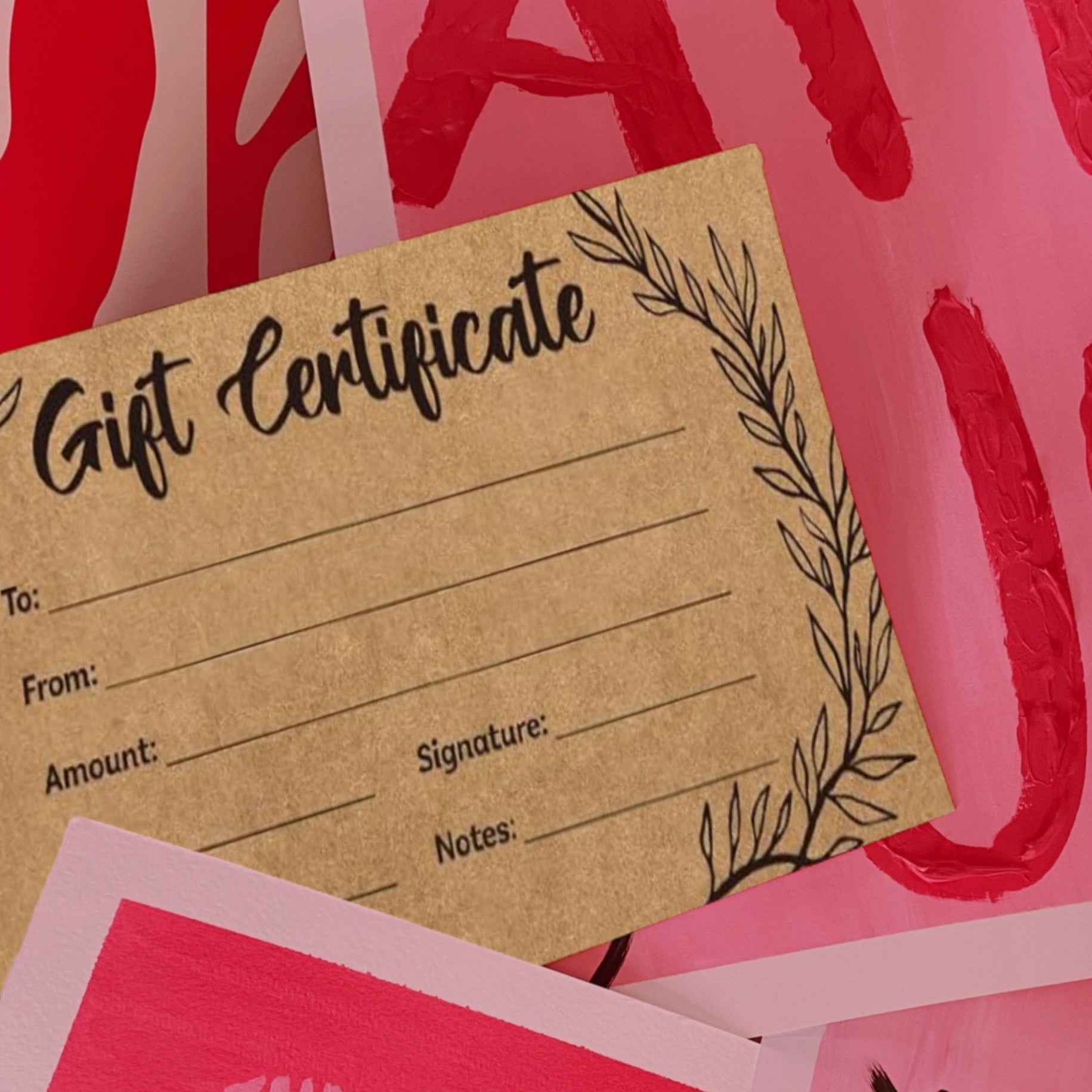 Gift Card ( Physical)