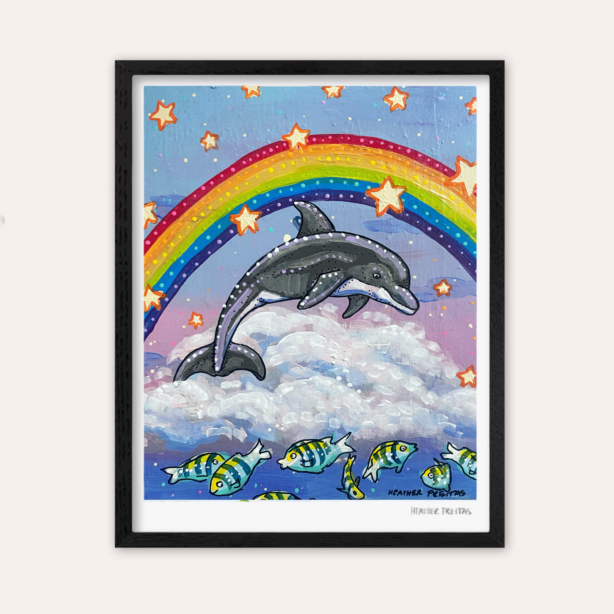 Dancing Dolphin Fine Art Print