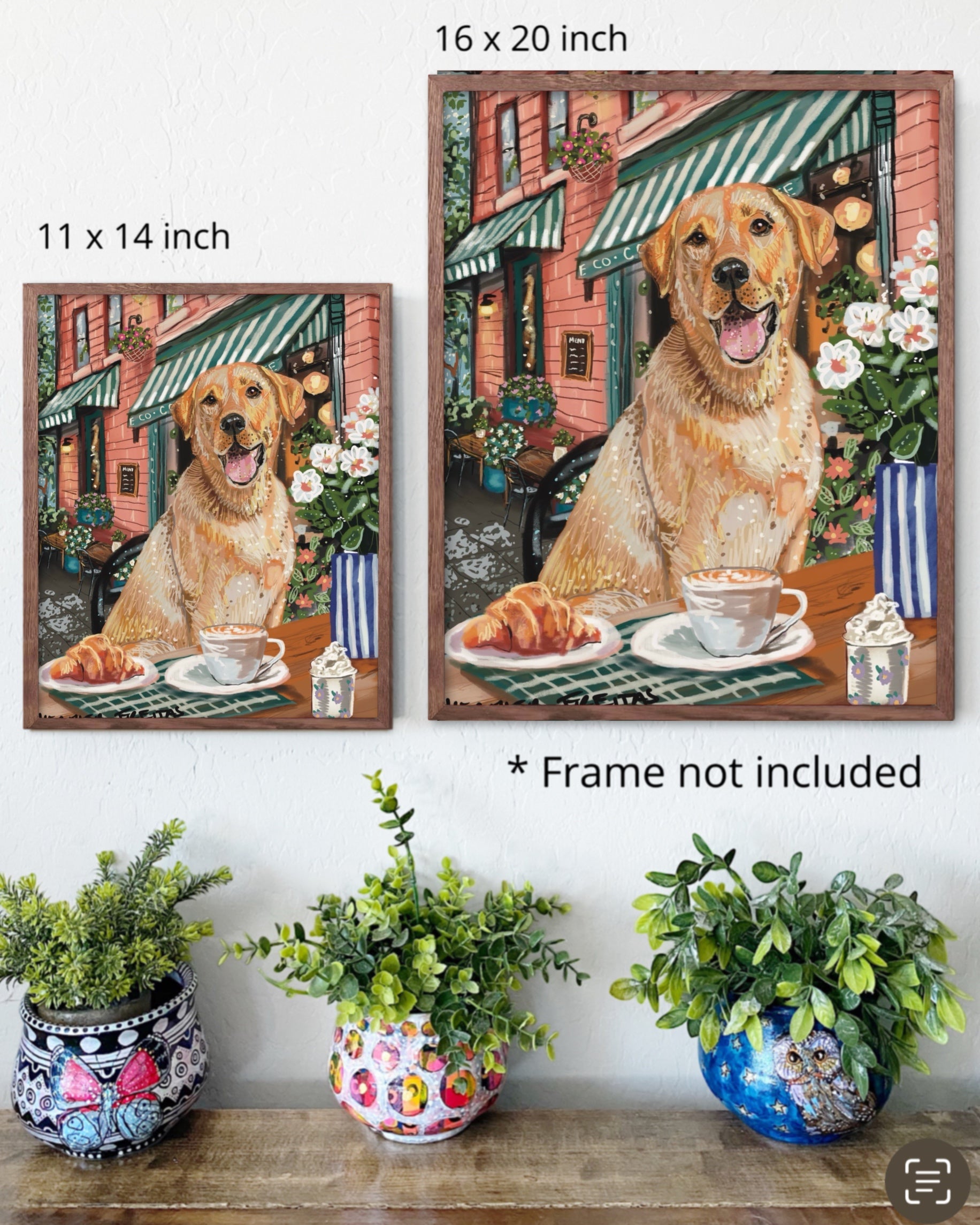 Labrador - Build Your Own Pet Portrait Paper Print