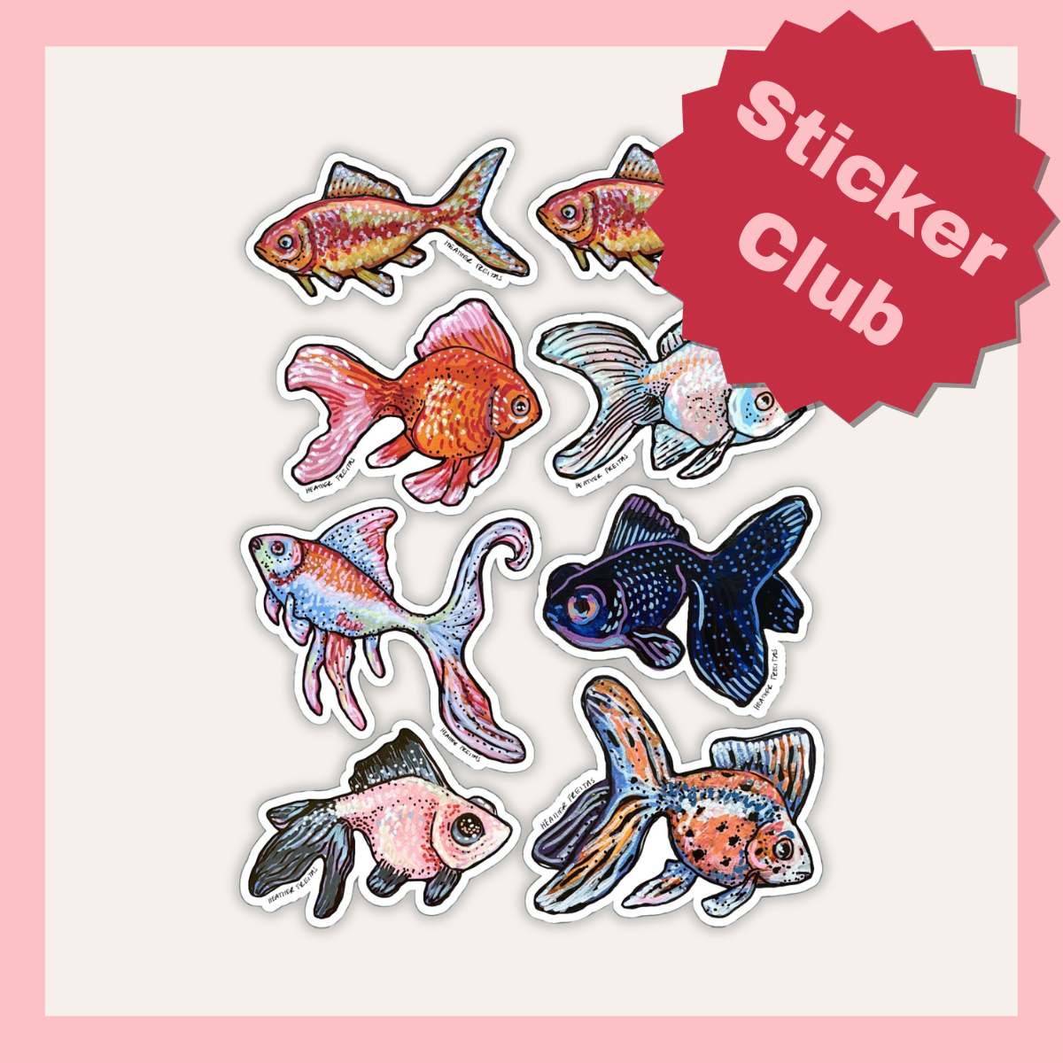 Sticker Club ( Get 6 sticker & Free Shipping )