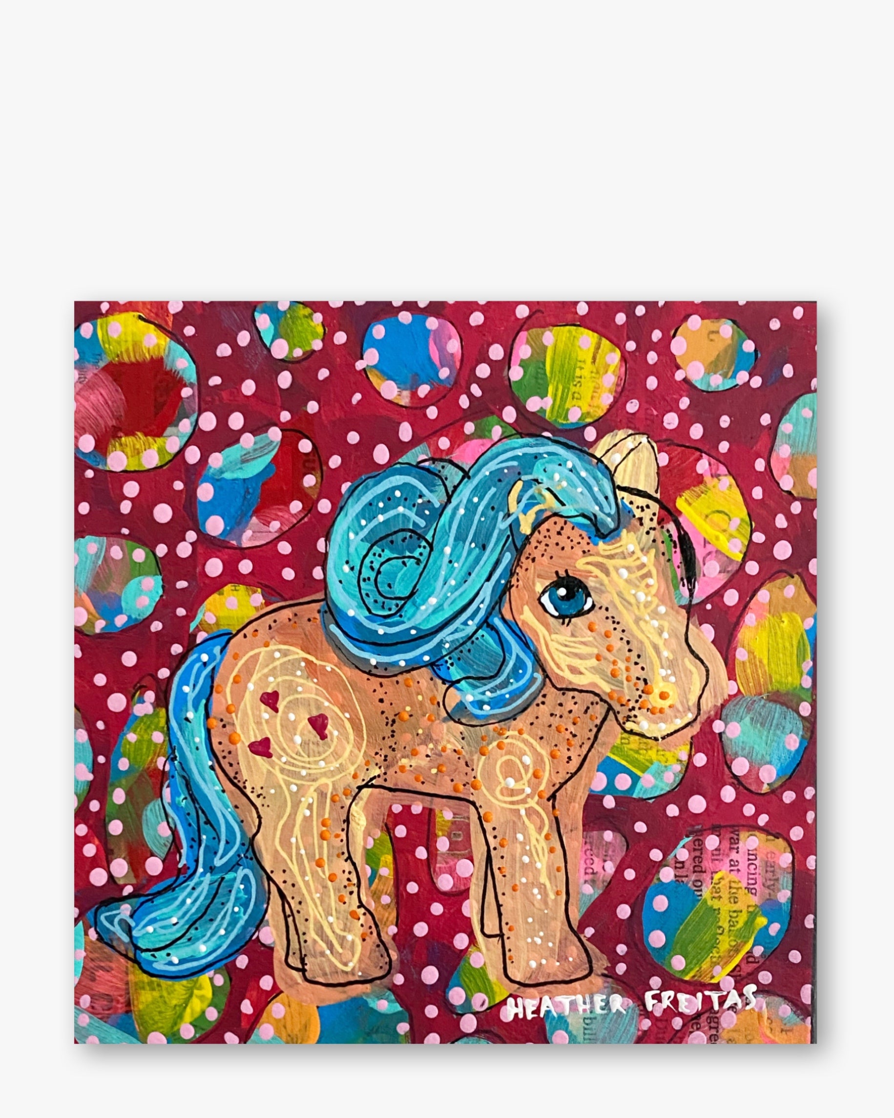 Tangerine Pony 90’s Toy ( Original Painting )