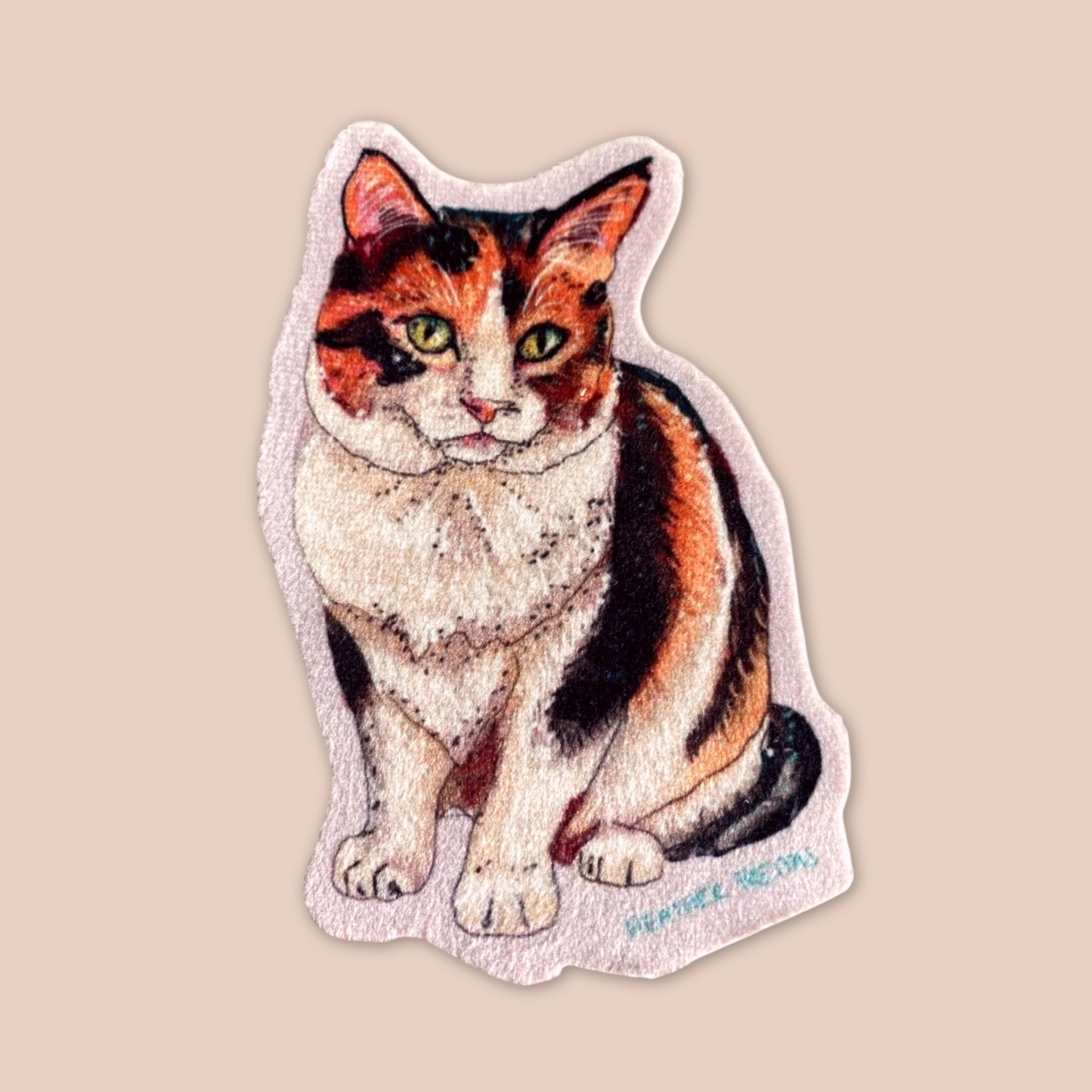 Calico Cat - Sew On Velveteen Patch