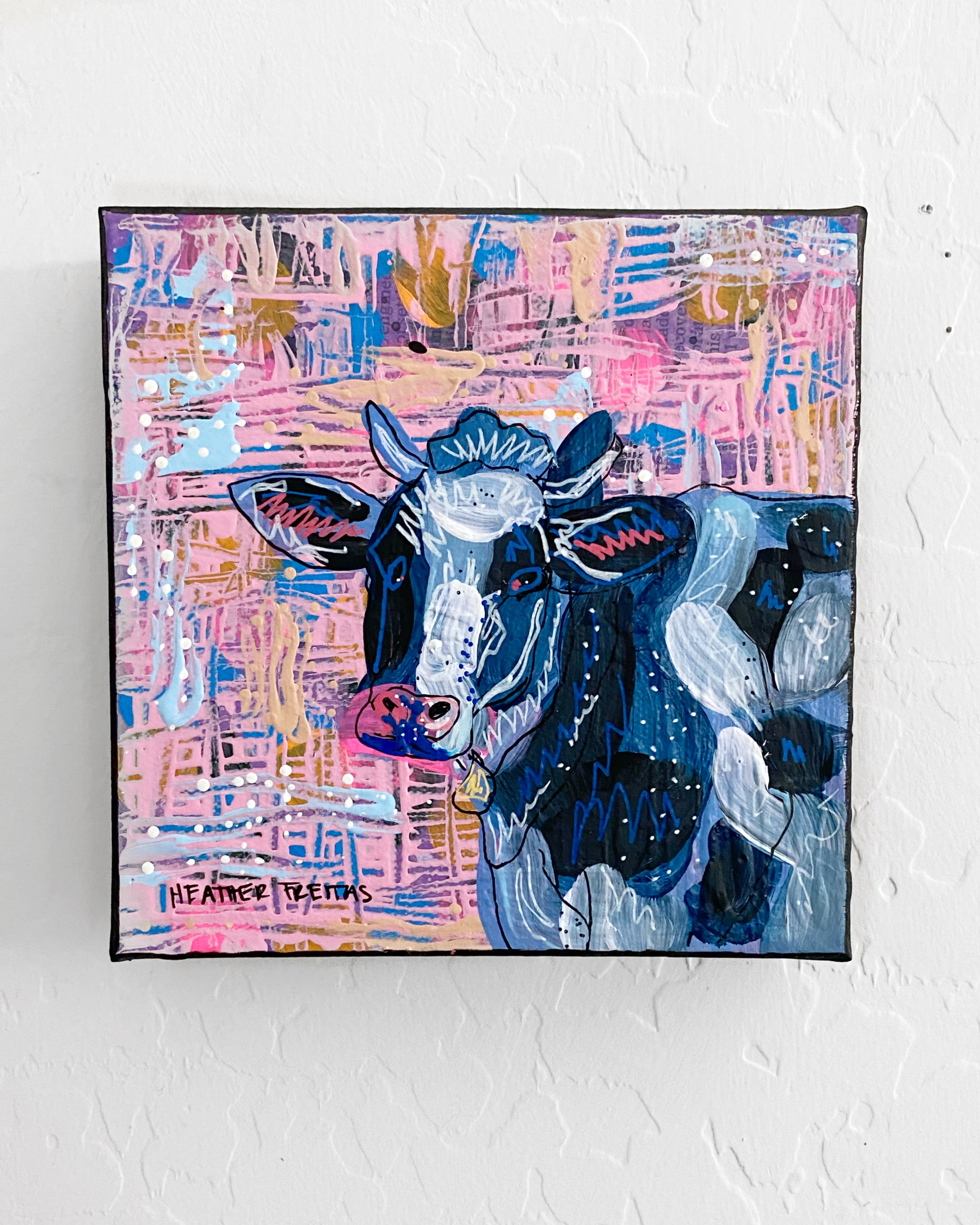 Pink Cow ( Original Painting )