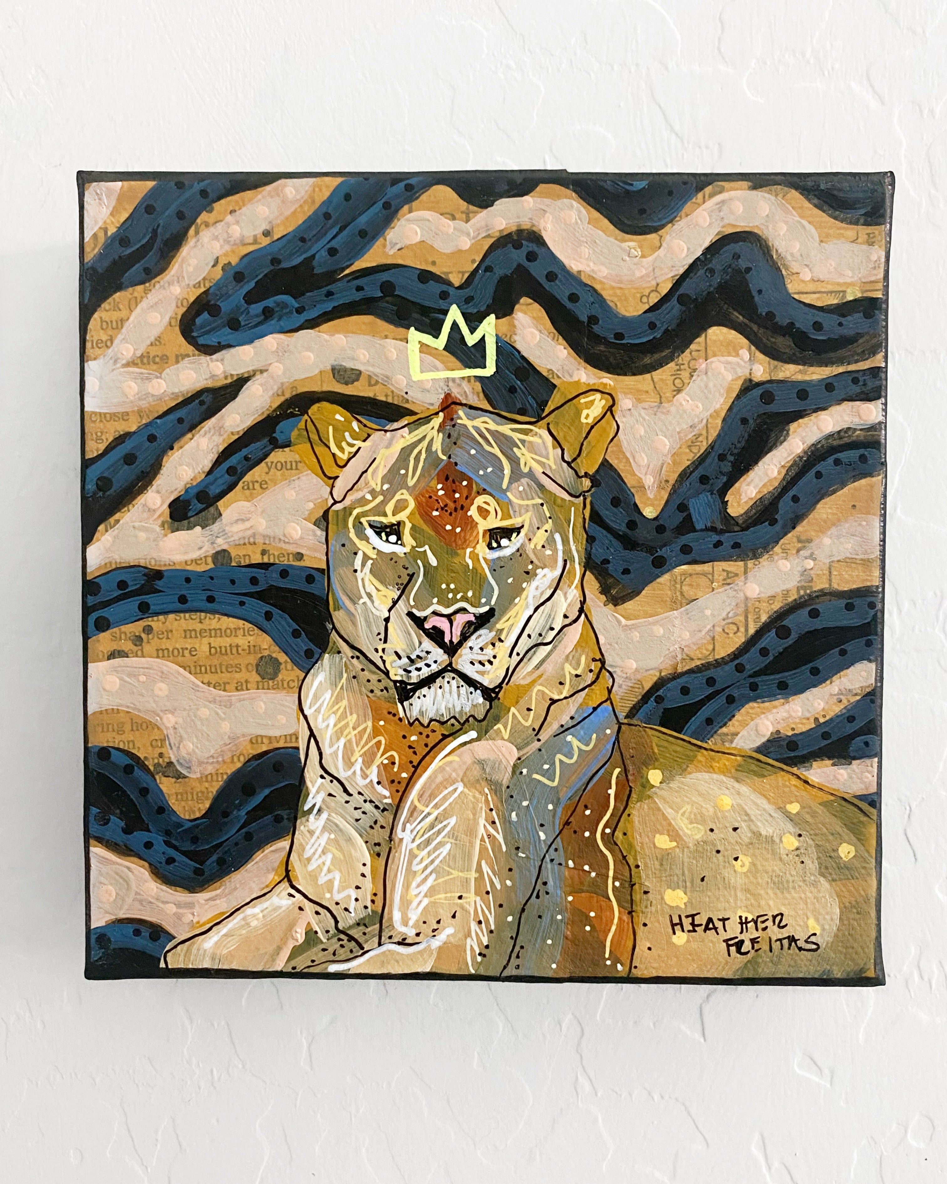 Queen - Lioness ( Original Painting )