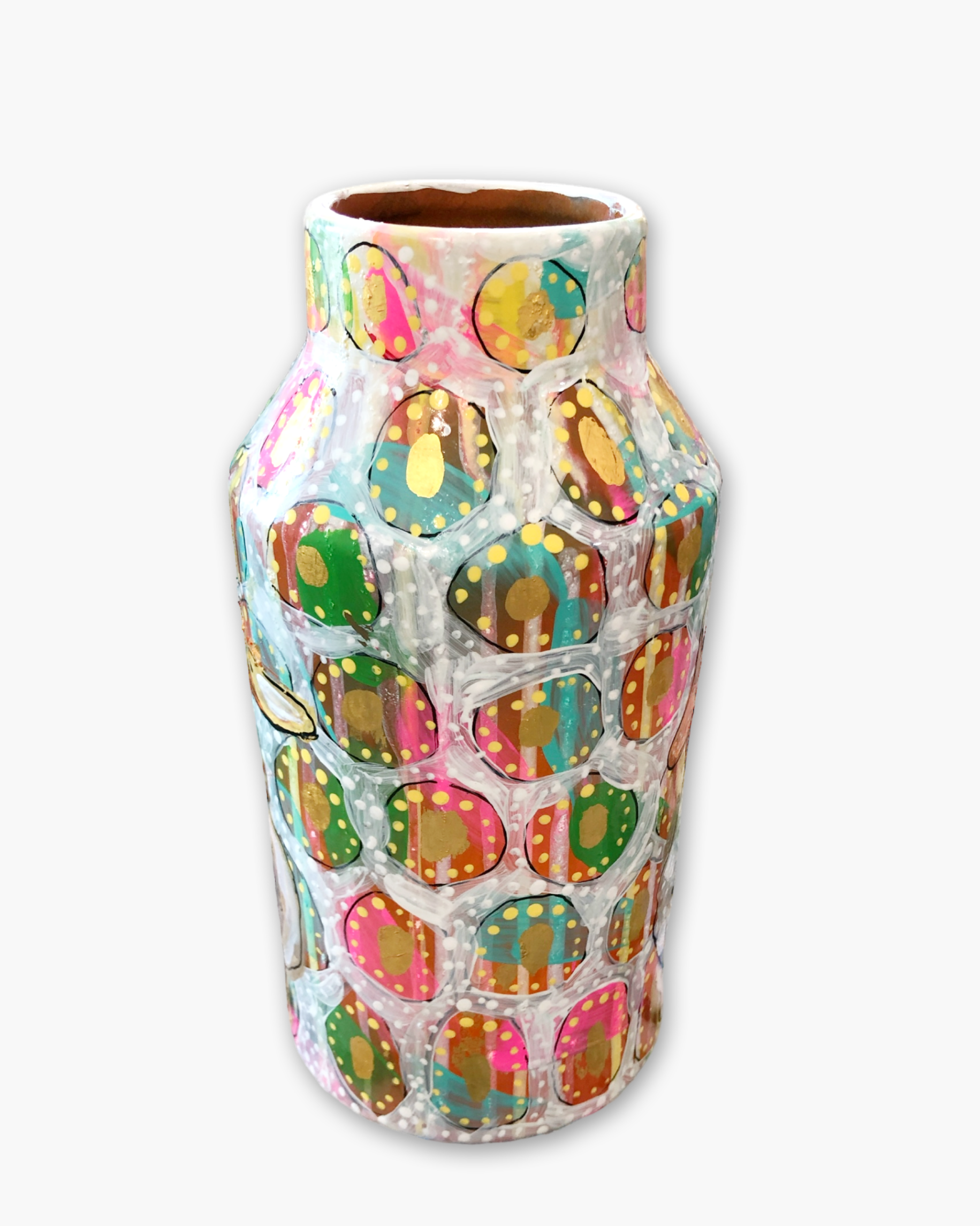 Ugly Duckling & Mallard Hand Painted Vase