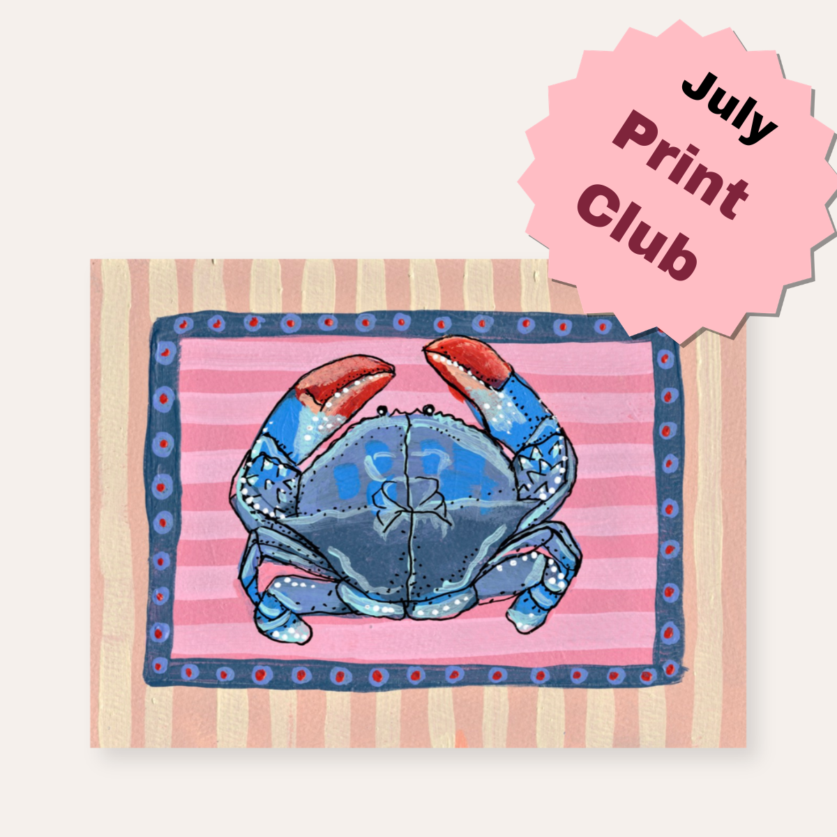 Print Club ( 5x7 inch Rolled Canvas Print )