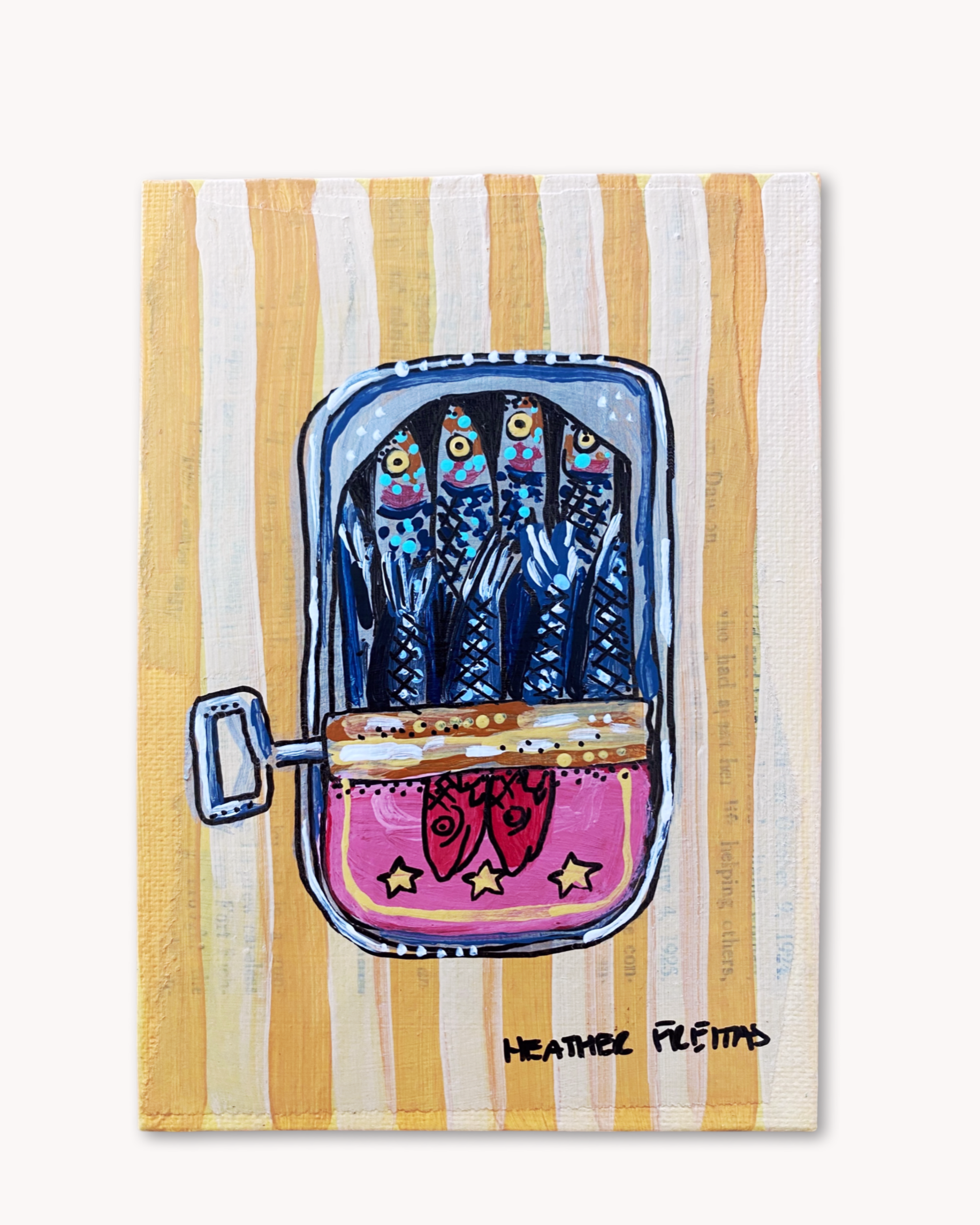 Sardines In Can ( Original Painting )