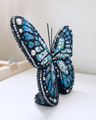 Ocean Tides Crystal Butterfly Sculpture