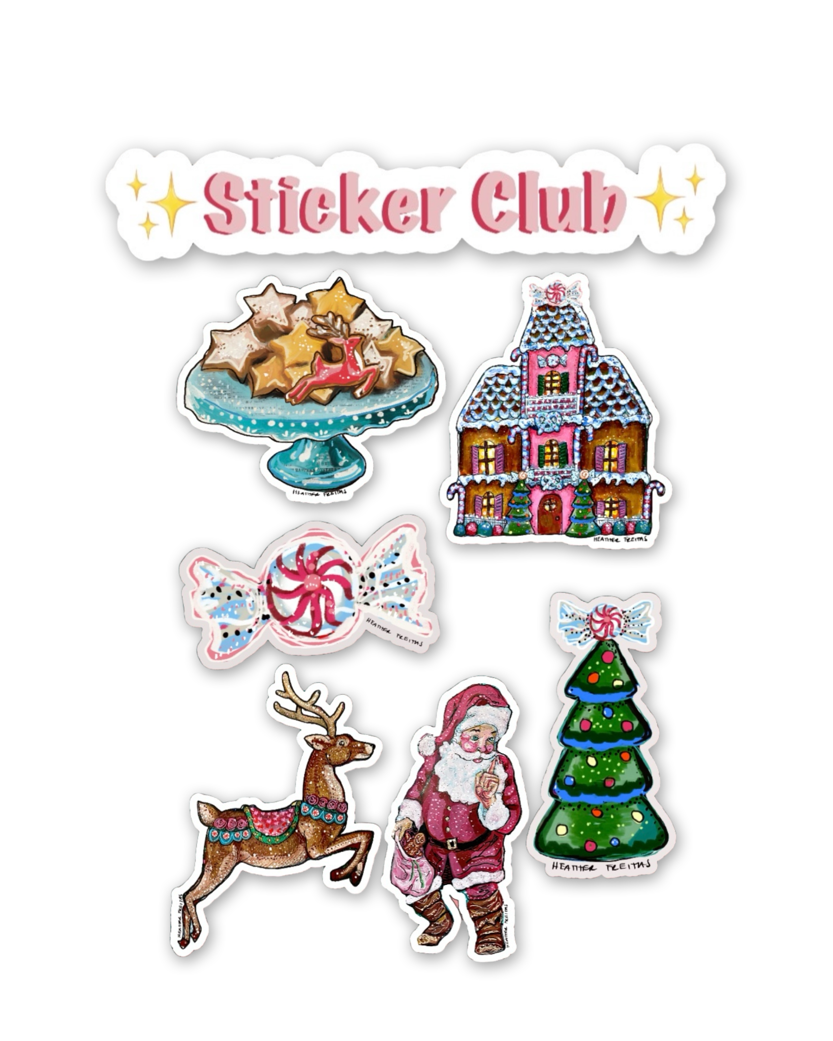 Sticker Club ( Get 6 sticker & Free Shipping )