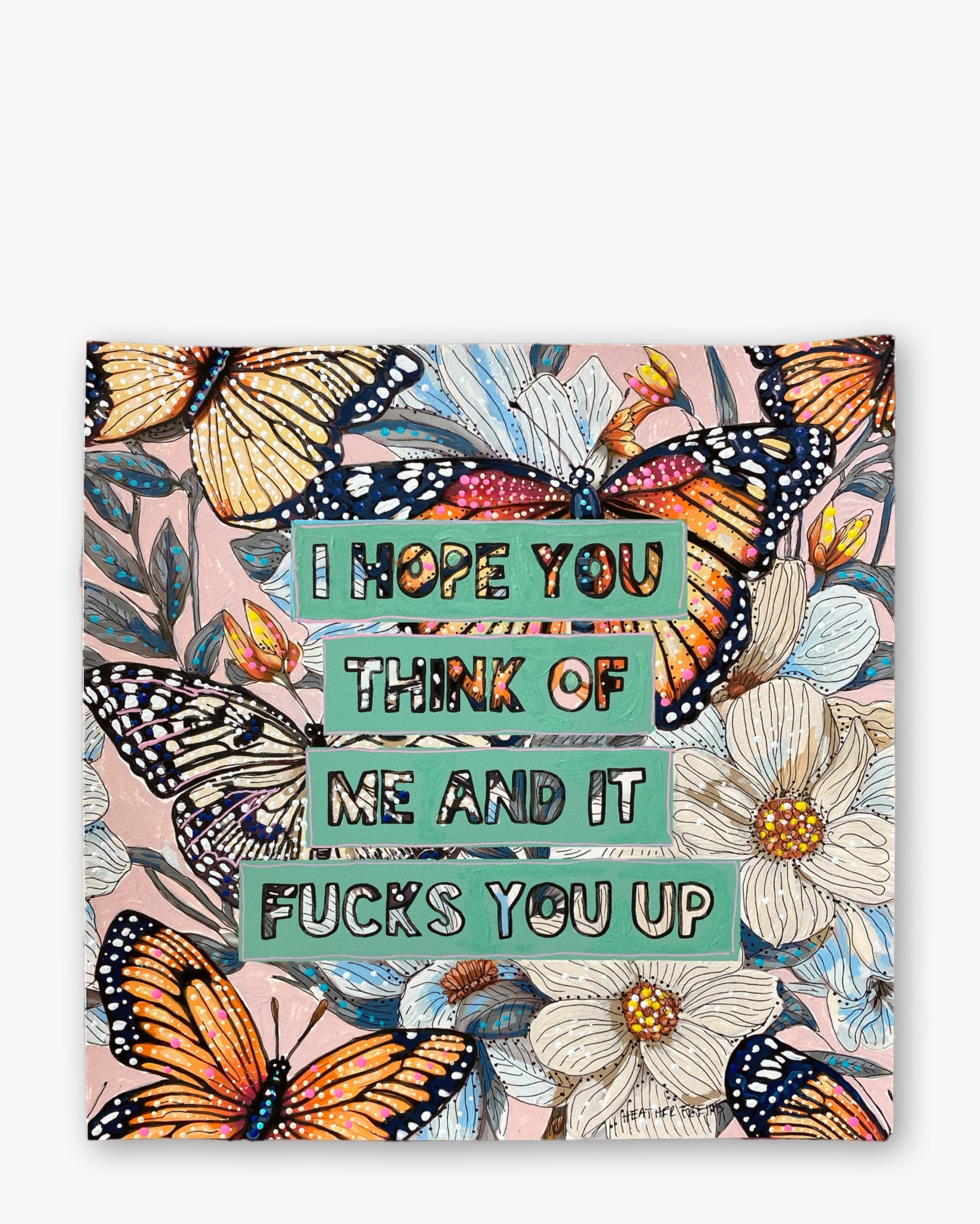 I Hope You Think Of Me ( Original Painting ) - Heather Freitas - fine art home deccor