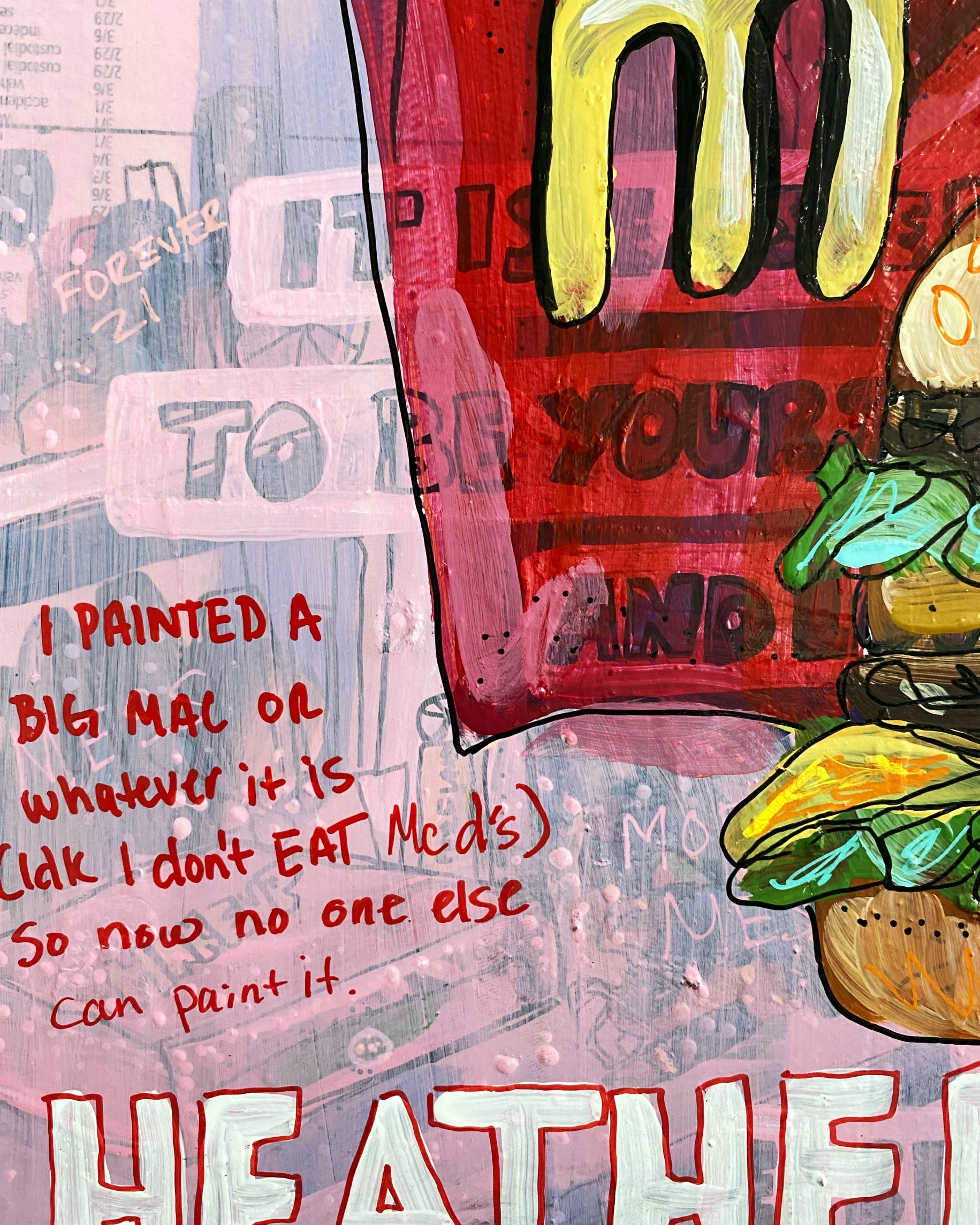 I Painted A Big Mac Or Whatever ( Original Painting )