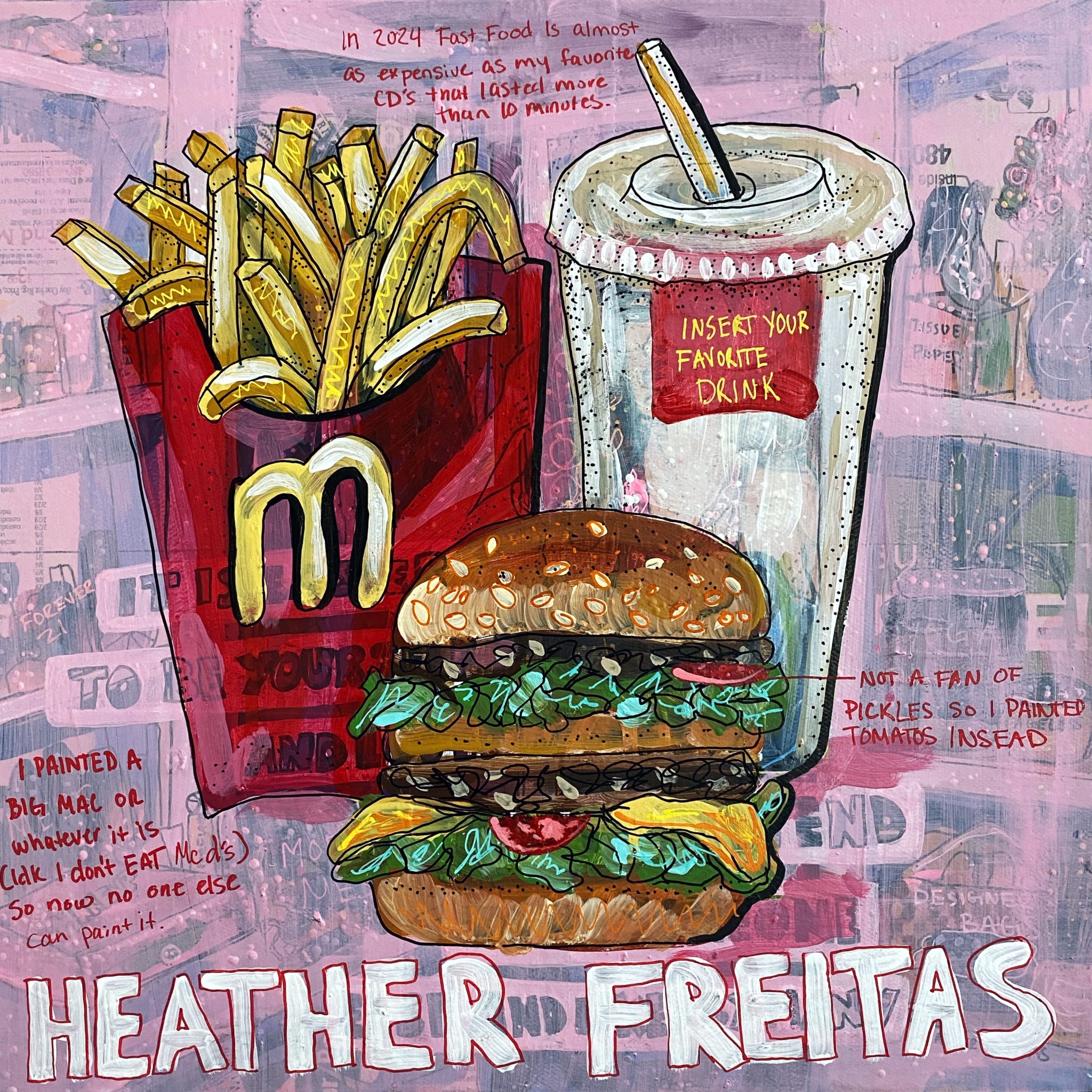 I Painted A Big Mac Or Whatever ( Original Painting )