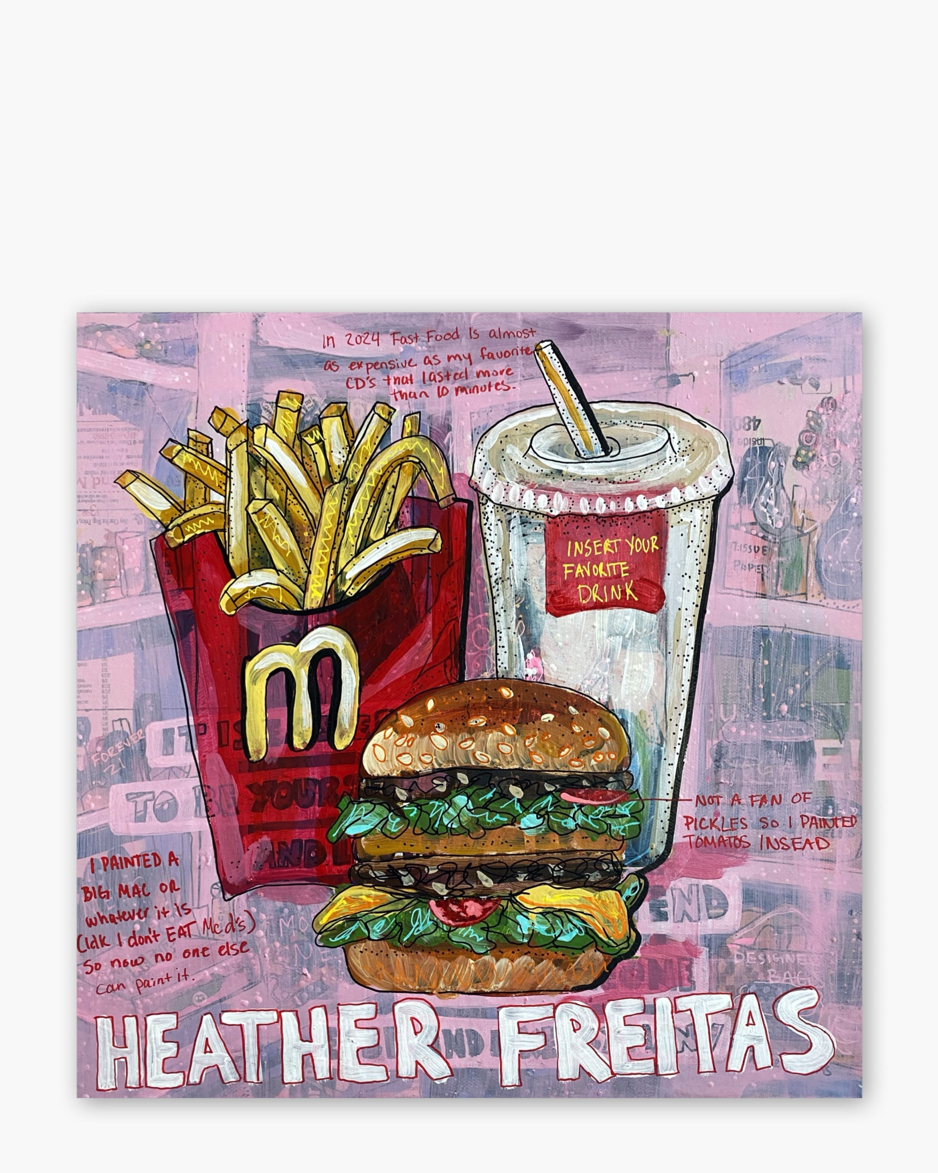 I Painted A Big Mac Or Whatever ( Original Painting )
