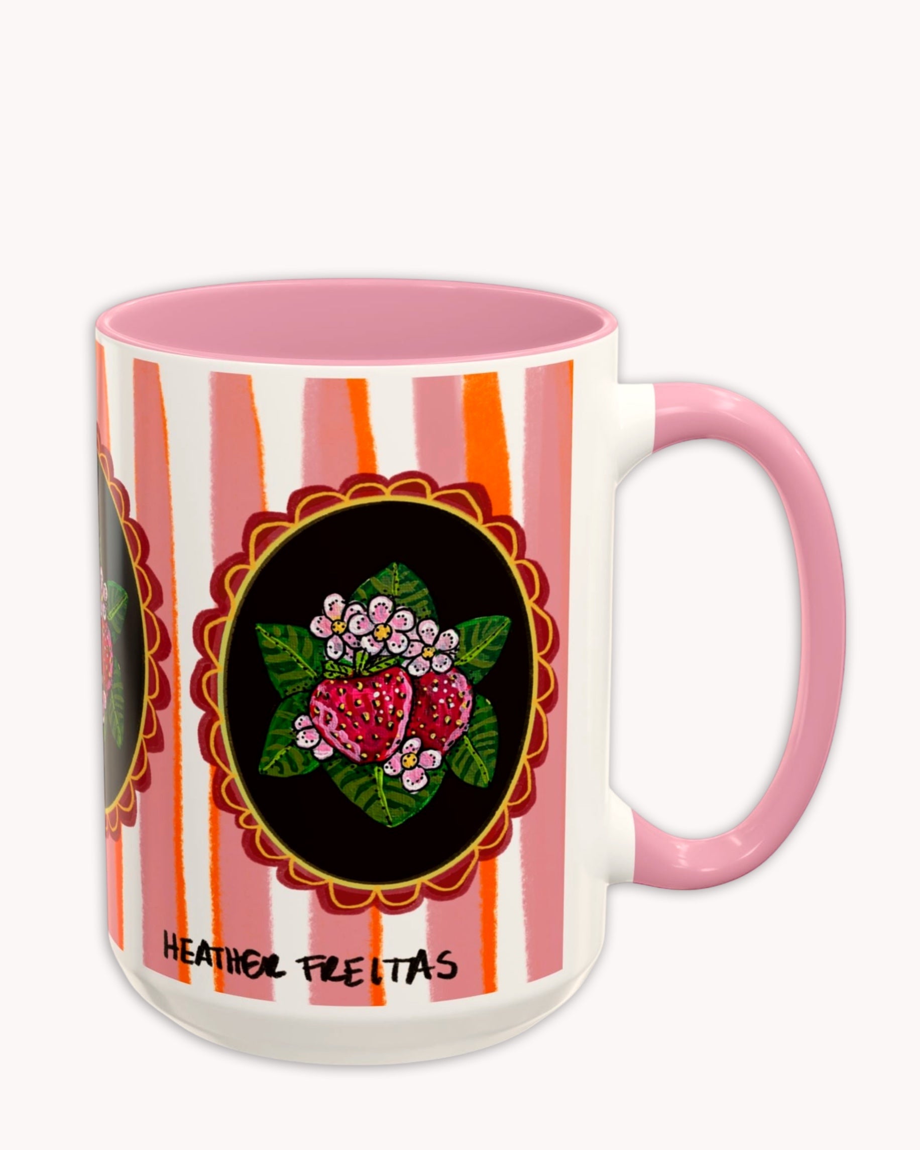 Strawberry Coffee Mug 15oz