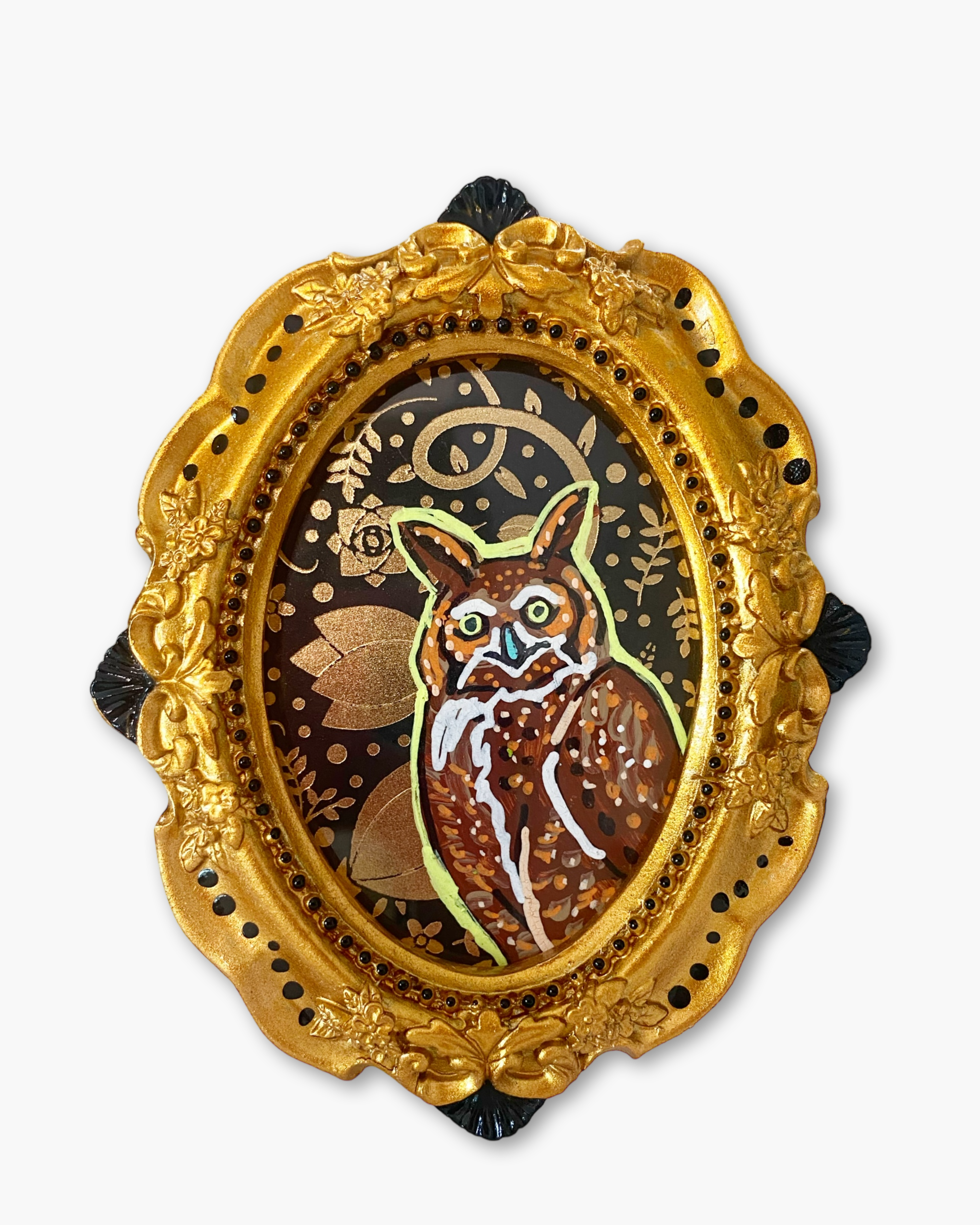 Midnight Owl ( Mini Original Painting )